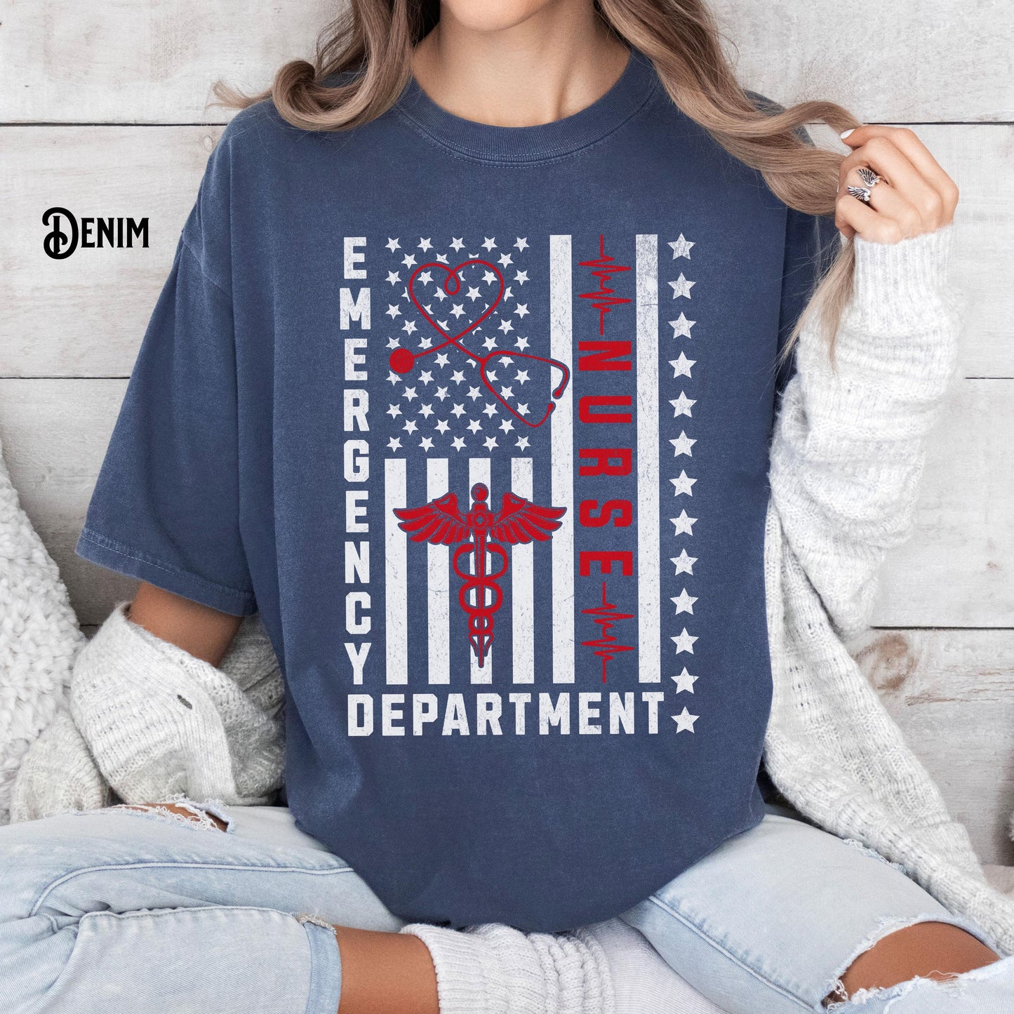 4th of July Emergency Department Shirt ER Patriotic Tee Nurse Doctor Crew American US Flag Stars RN T shirt Gift Graphic Tee – Aesthetic Look · Great Gift For Fans