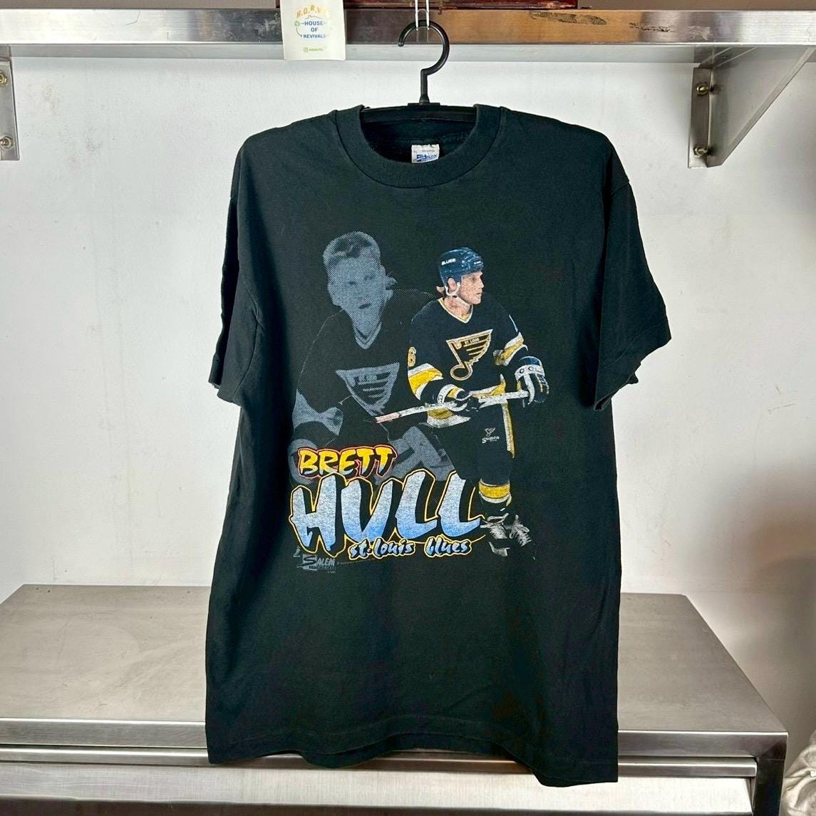 Vintage 1990 Brett Hull St Louis Blues NHL XL single stitch T shirt Vintage Sports Tshirts Vintage NHL Tshirt Vintage Hockey Tshirt Graphic Tee – Premium Graphic · Must-Have Style