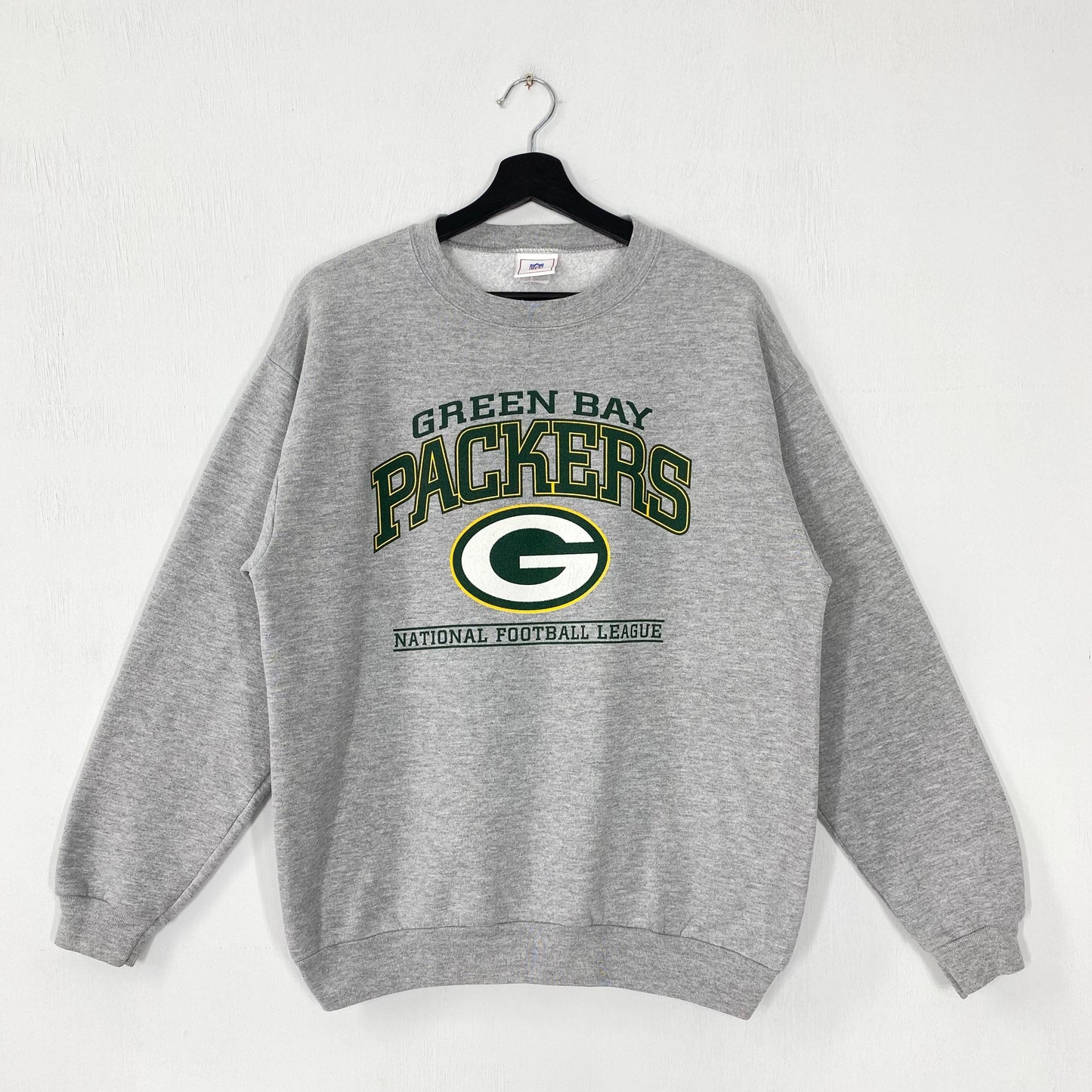 Vintage Green Bay Packers Sweatshirt Green Bay Packers Crewneck Packers Sweater Pullover Sportswear NFL Green Bay Packers Print Logo Medium Sweatshirt – Soft Feel · Great Gift For Fans