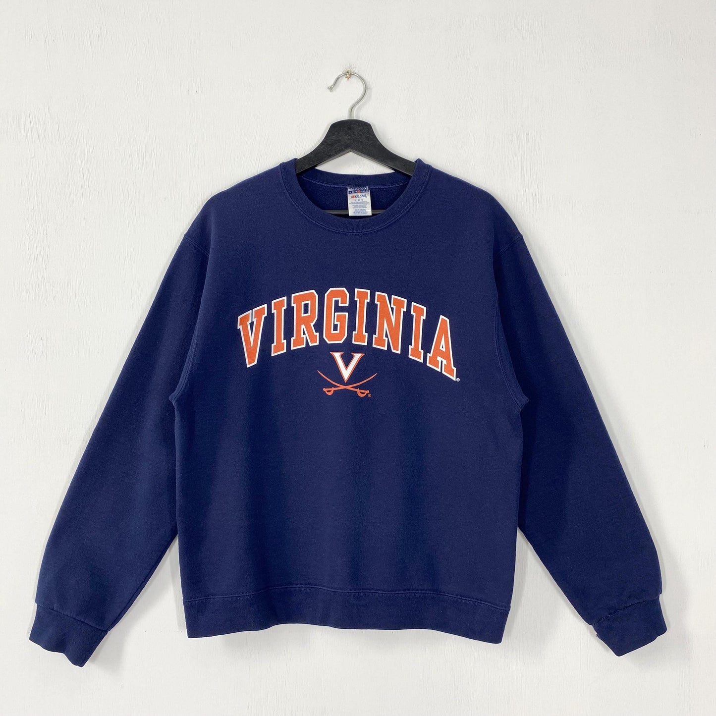 Vintage University Virginia Sweatshirt University Virginia Crewneck Virginia Sweater Pullover Virginia Cavaliers Print Logo Blue Small Sweatshirt – Cozy Vibes · Must-Have Style