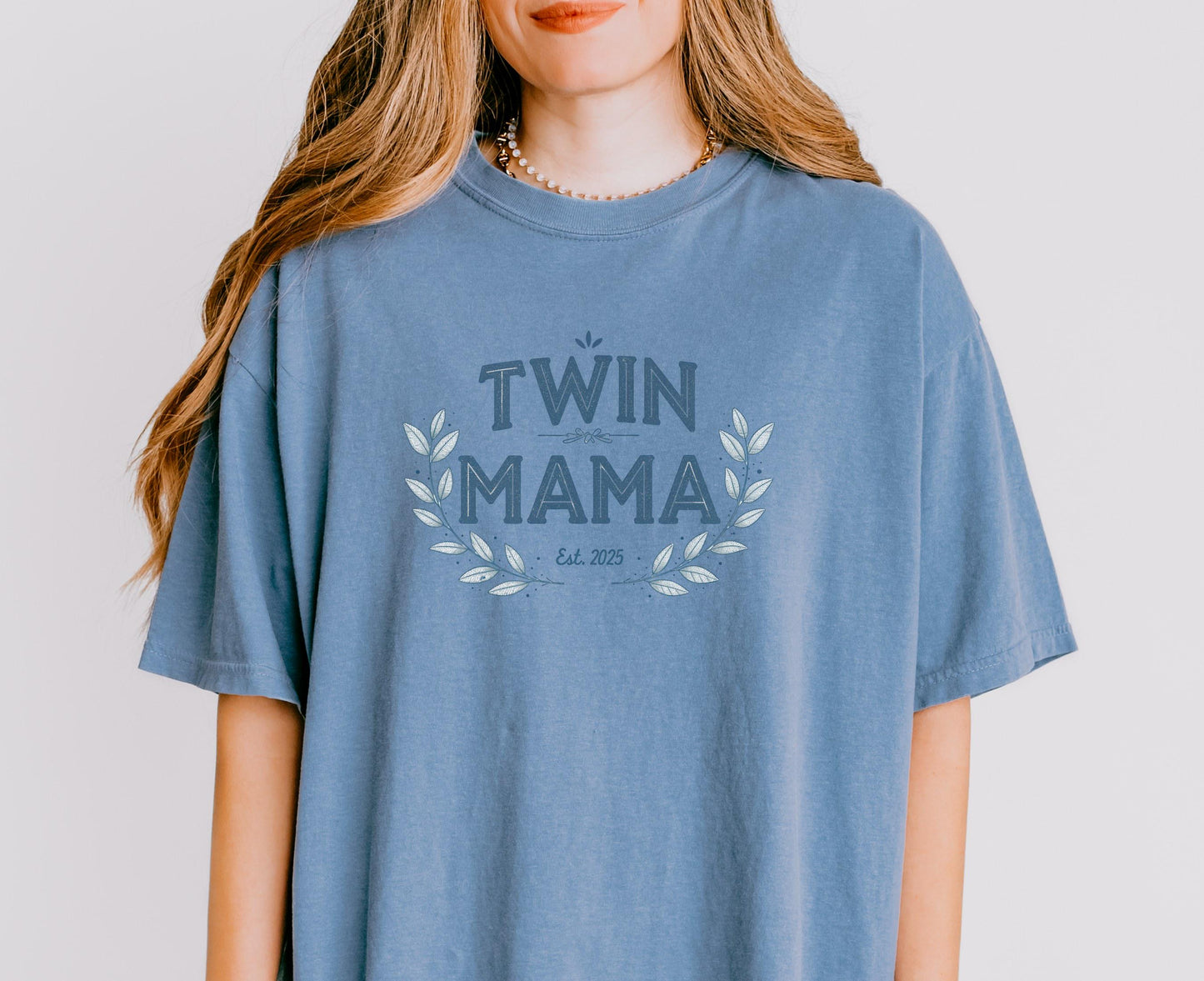 TWIN Mama Shirt Gift for New Twin Mom Est 2025 New Mama with Twins Gift Idea for Baby Shower or Mother39s Day Graphic Tee – Aesthetic Look · Perfect For Daily Wear