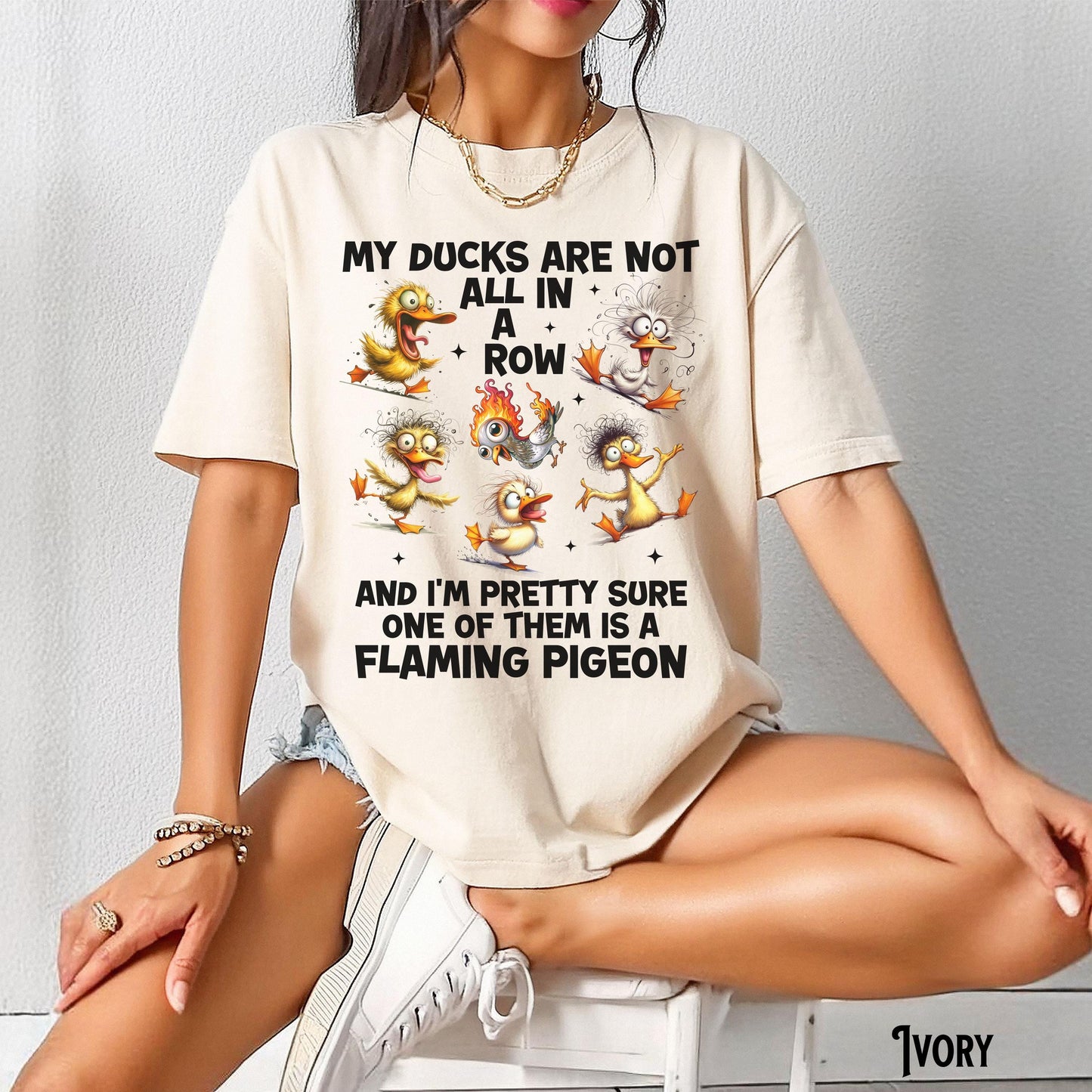 My Ducks Are Not In A Row Shirt Funny Tee Teacher Mom Dad Mental Health Humorous T Shirt Sarcastic Chaos Gag Gift Graphic Tee – Fan Favorite · Top Pick For Any Outfit