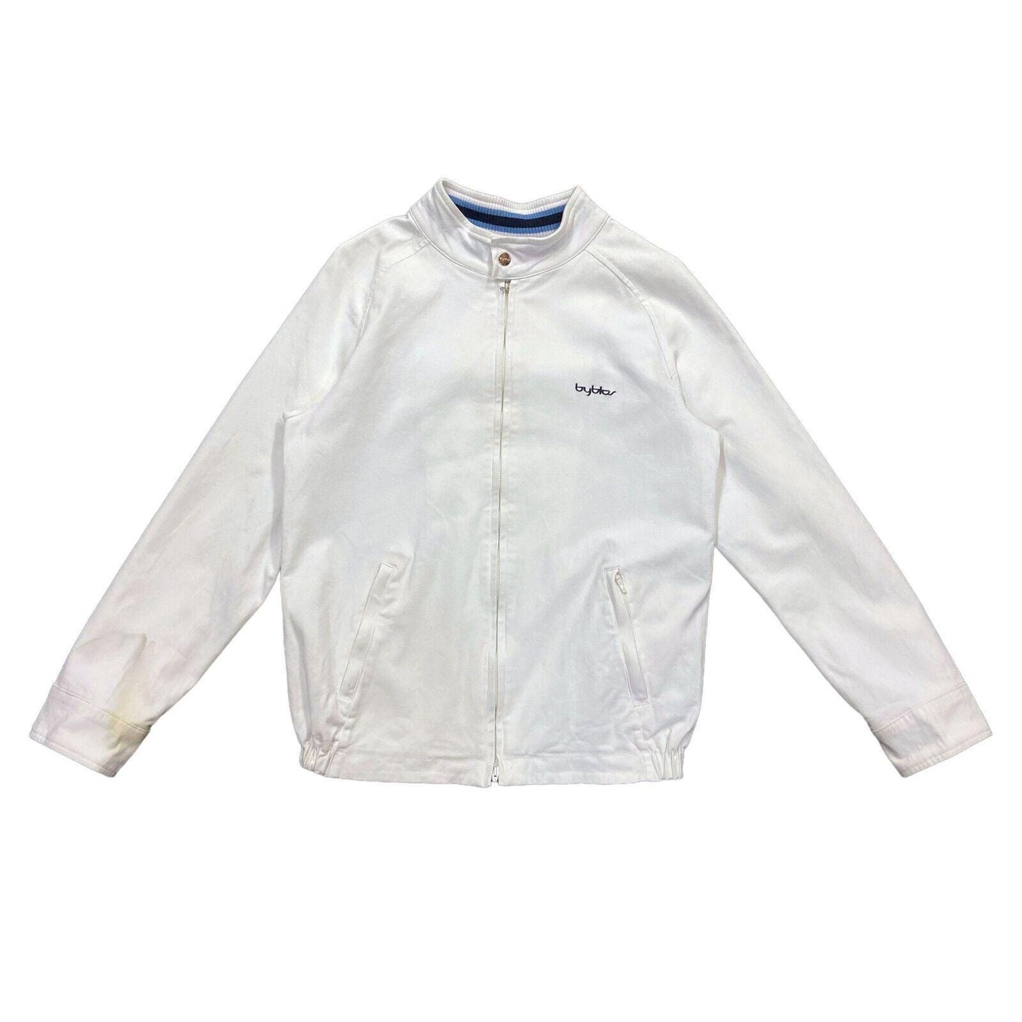 Byblos Junior Club Jacket Vintage White Kids Boys Cotton Full Zip Designer Graphic Tee – Aesthetic Look · Top Pick For Any Outfit