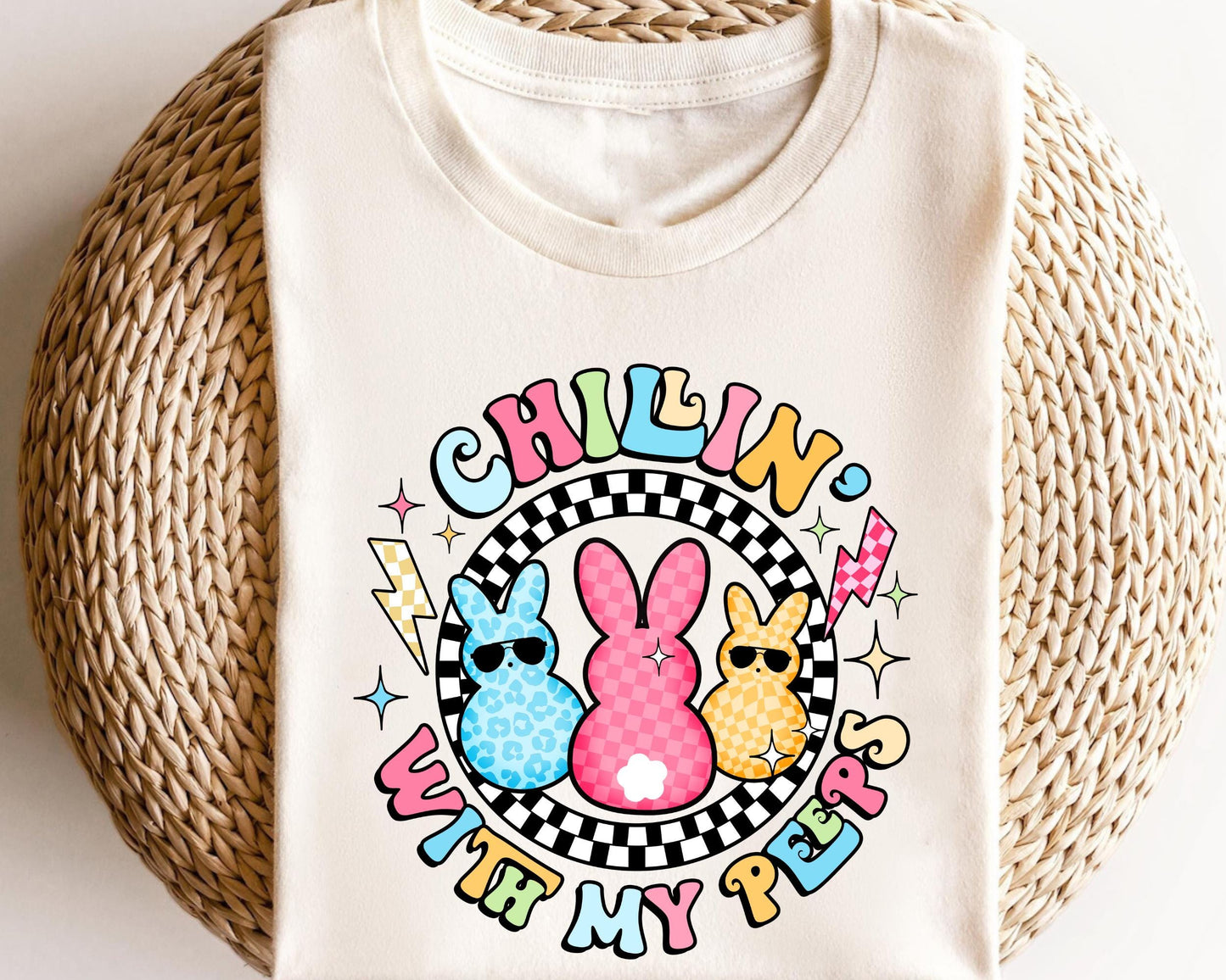 Chilling With My Peeps Shirt Peeps Shirt Easter Shirt Easter Bunny Shirt Easter Bunny Gift Shirt Graphic Tee – Easygoing Wear · Great Gift For Fans