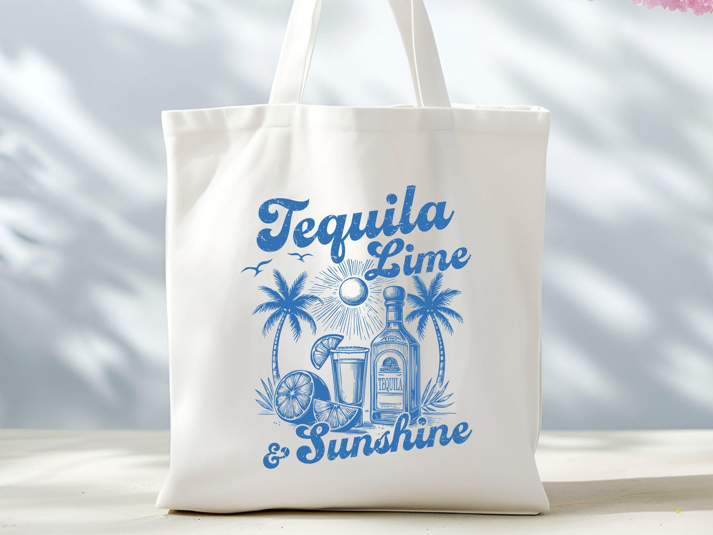Tequila Lime Sunshine Tote Bag Funny Summer Bag Cinco de Mayo Bag Adult Humor Tote Drinking Bag Funny Summer time Bag Travel Bag Tote Bag – Aesthetic Look · High-Quality Print