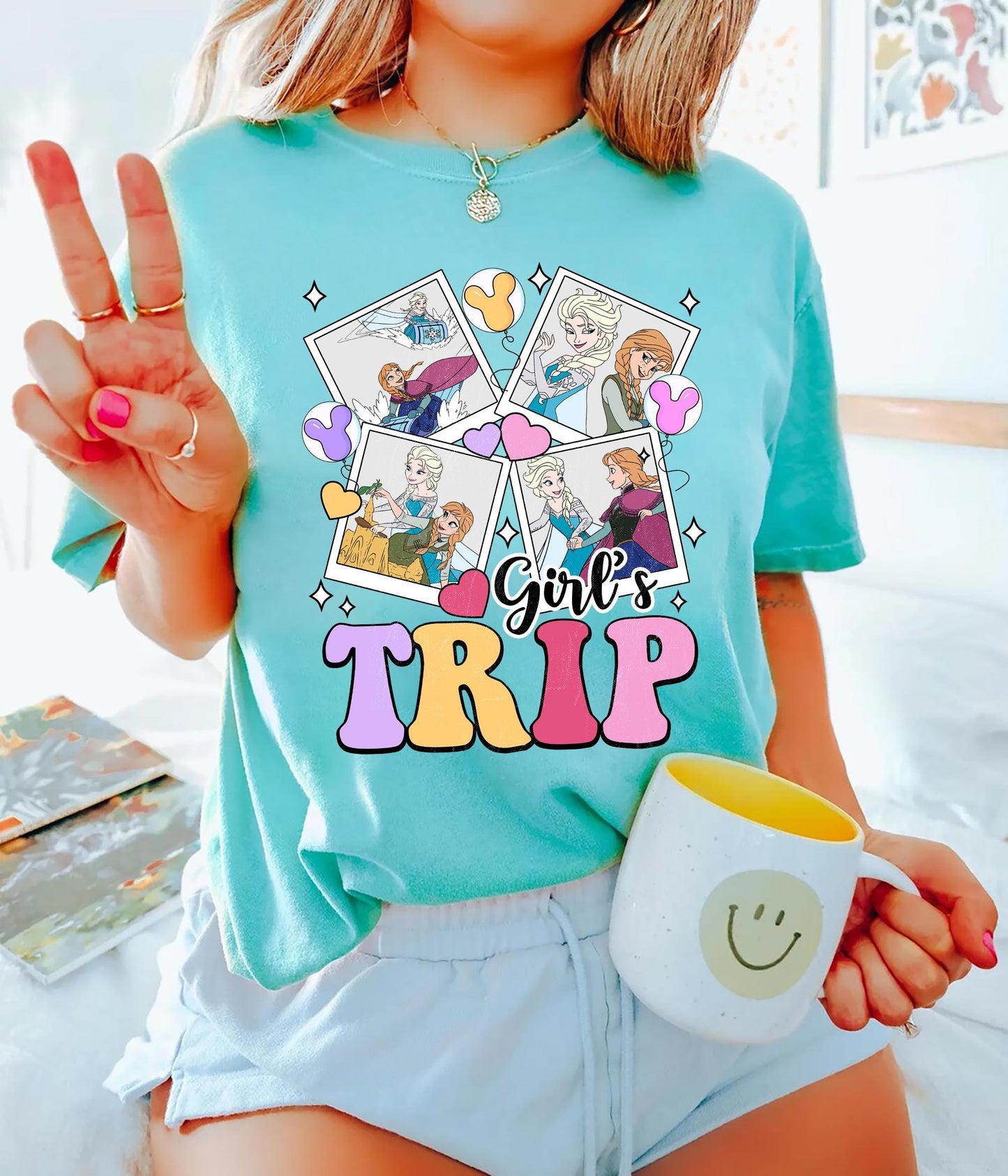 Frozen Girls Trip Shirt Anna Elsa Disney Vacation Tee Princess Adventure Shirt Sister Matching Tee Besties Trip 2025 Walt Disney Travel Tee Graphic Tee – Premium Graphic · Perfect For Daily Wear