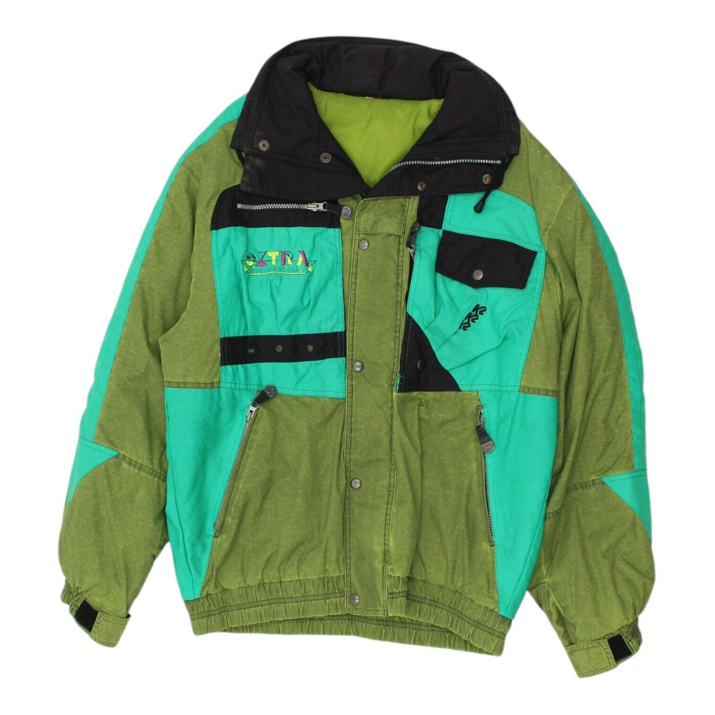 K2 Mens Ski Jacket Vintage Green Quilted Designer Skiing Polyamide Snow Coat Graphic Tee – Bold Style · Must-Have Style