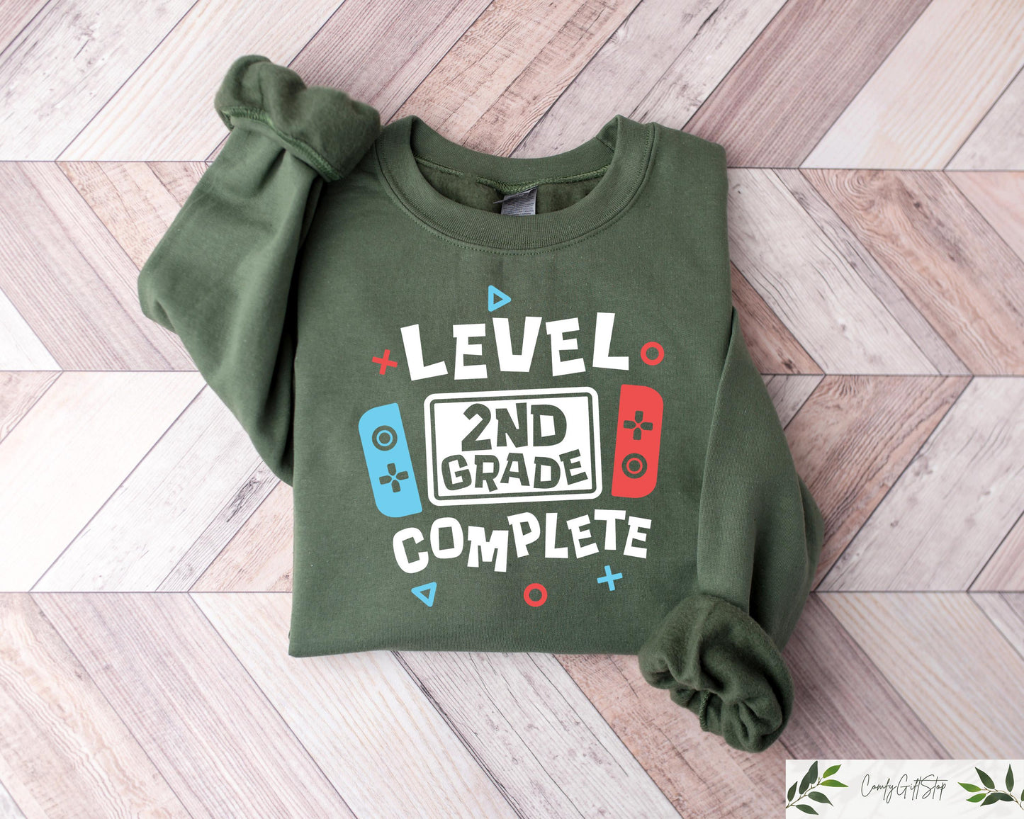 2nd Grade Level Complete Sweatshirt Last Day Of School T shirt Gamer Sweatshirt Summer Break Gift End Of School Tee Teacher Crewneck Sweatshirt – Aesthetic Look · Great Gift For Fans
