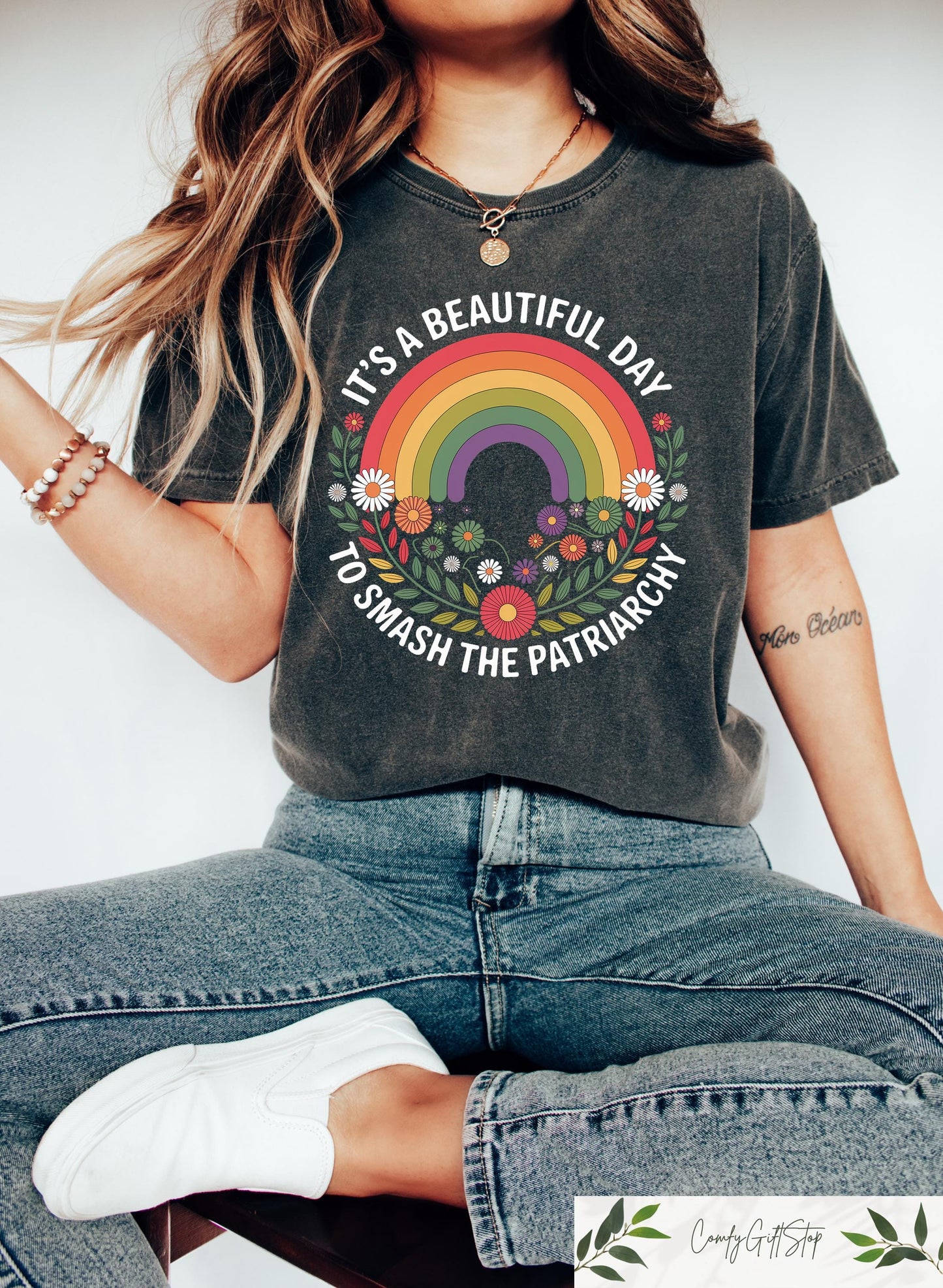 It39s A Beautiful Day To Smash The Patriarchy T shirt Smash The Patriarchy Shirt Feminist Sweatshirt Equal Rights Gift Feminism Tee Sweatshirt – Warm & Stylish · Perfect For Daily Wear