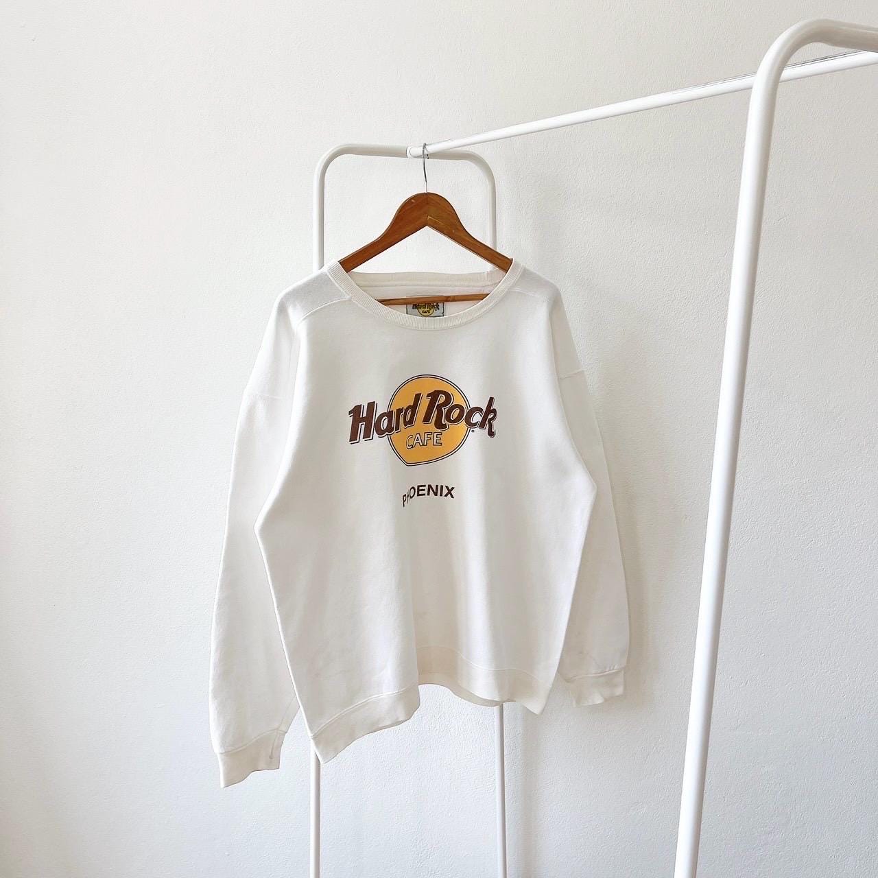 Vintage 90s Hard Rock Cafe Phoenix Made in USA vintage Hard Rock Cafe white sweatshirt L Sweatshirt – Premium Graphic · Top Pick For Any Outfit