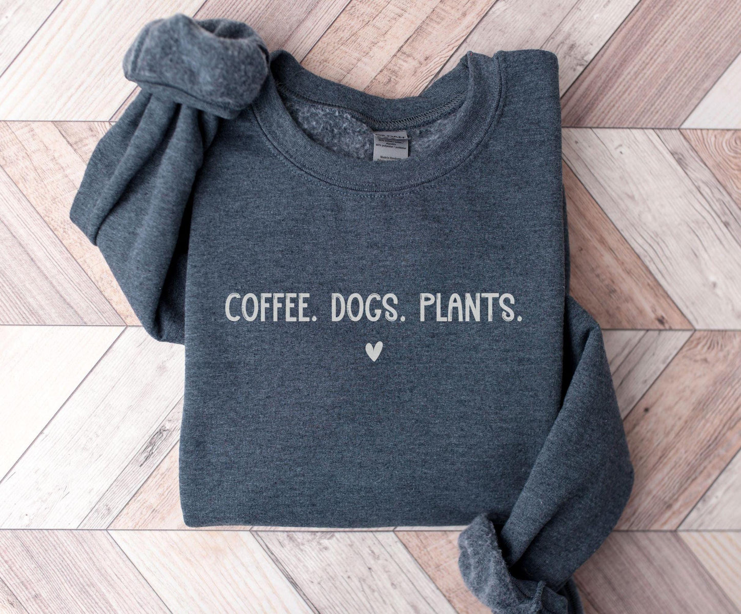 Funny Sweatshirt for Coffee Plant and Dog Lovers Comfy Crewneck Perfect Gift Idea for Mom Dad Best Friend Sweatshirt – Feel-Good Design · Perfect For Daily Wear
