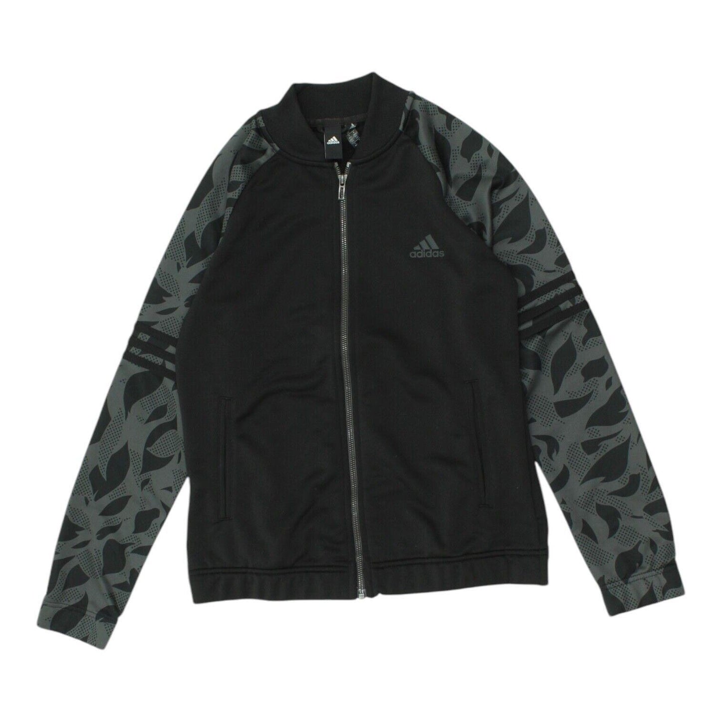 Adidas Black Track Jacket Mens Patterned Casual Designer Sportswear Full Zip Graphic Tee – Easygoing Wear · Must-Have Style