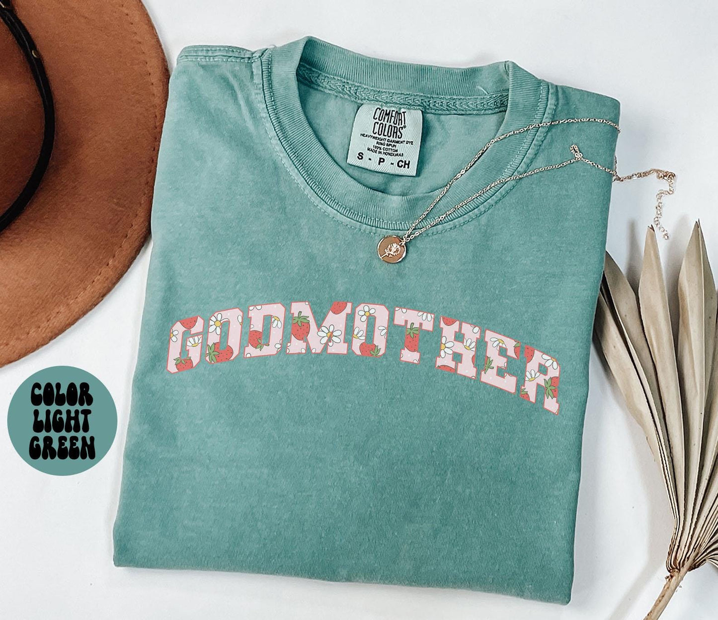 Godmother Shirt Mother39s Day Gifts Godmother Tees Godmother Gifts Strawberry Godmother Tshirts Graphic Tee – Fan Favorite · Perfect For Daily Wear