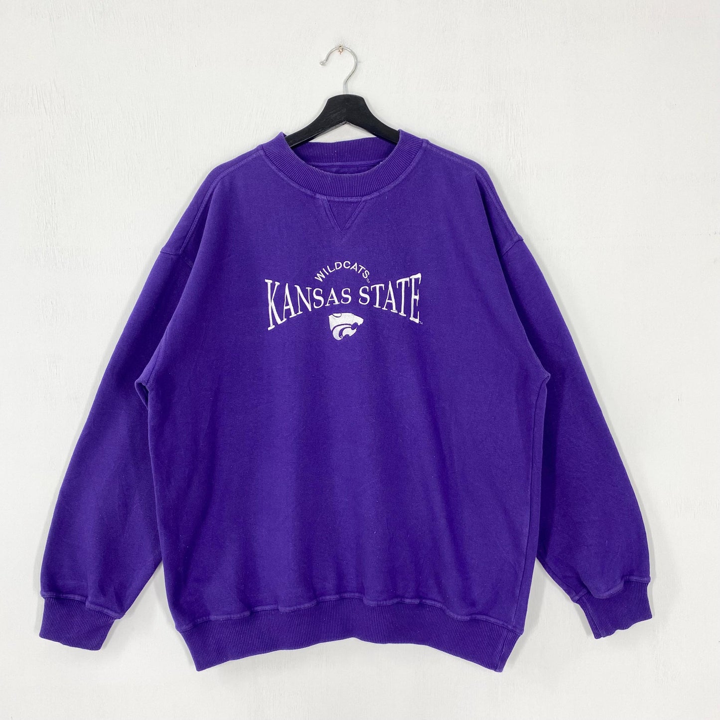 Vintage Kansas State University Sweatshirt Kansas State Crewneck Kansas Sweater Pullover Kansas State Wildcats Embroidered Logo XLarge Sweatshirt – Easygoing Wear · Perfect For Daily Wear