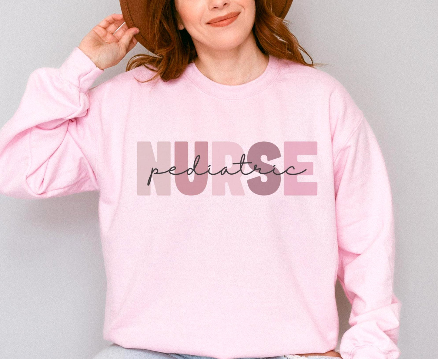 Pediatric Nurse Sweatshirt Cute Nursing Shirt PICU Nurse Appreciation Week GIft RN Gift New Nurse Graduation Gift Idea Sweatshirt – Everyday Comfort · Trending Graphic Apparel