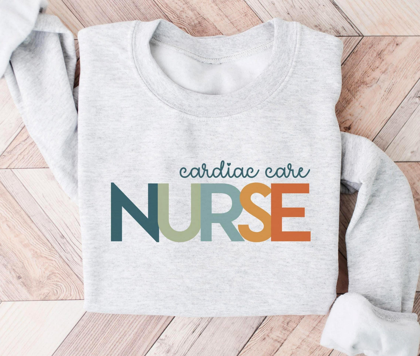 Cardiac Care Nurse Sweatshirt Heart Nurse Gift Cardiology RN Pullover Cardiology Nurse Appreciation Week ICU Nurse Crew Sweatshirt – Feel-Good Design · Perfect For Daily Wear