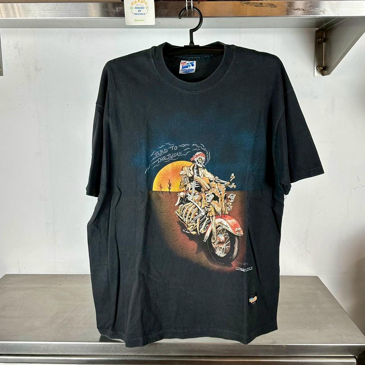 Vintage 1992 Easyriders Bad to the Bone Motorcycle XL Single Stitch T shirt Vintage Motorcycle Tshirts Graphic Tee – Bold Style · Must-Have Style