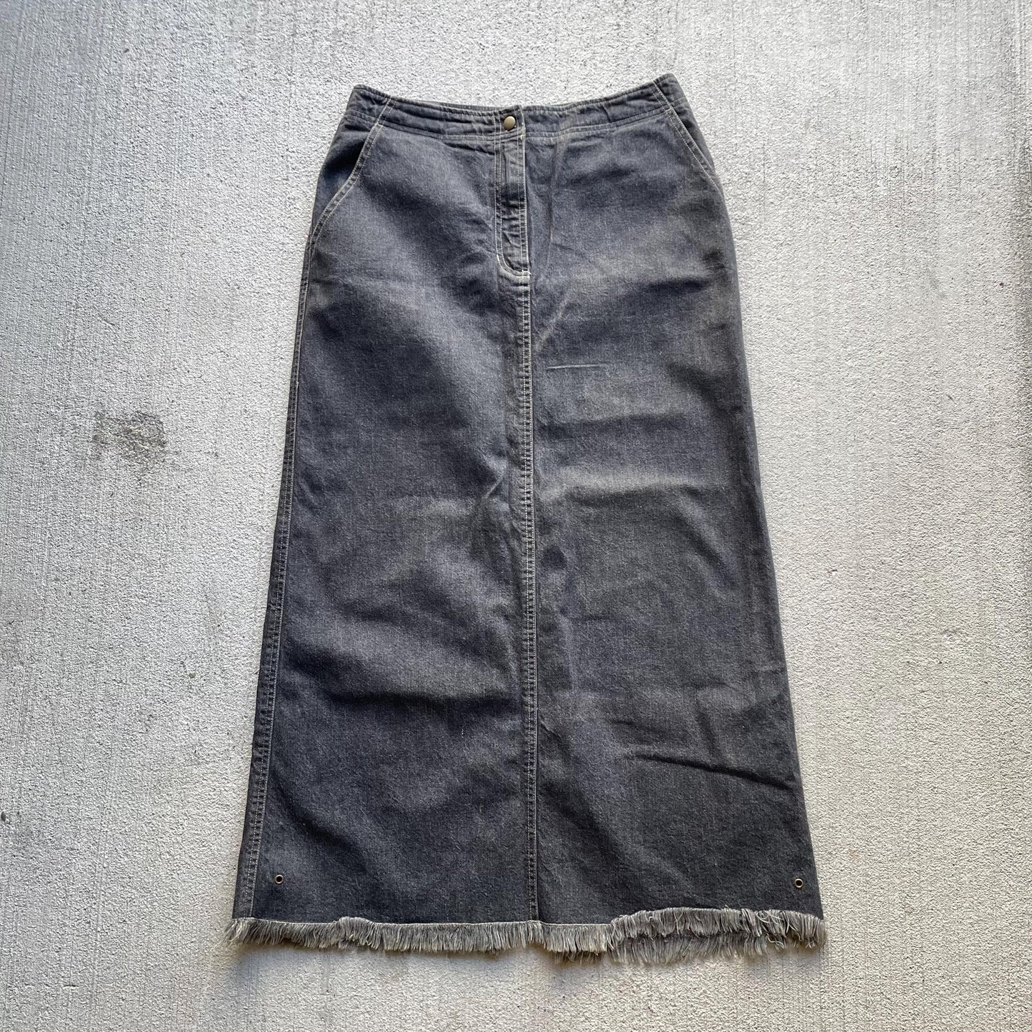 y2k black denim maxi skirt vintage 00s size Graphic Tee – Soft Feel · High-Quality Print