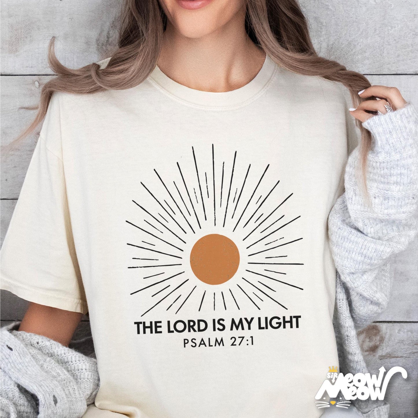 Christian Shirt The Lord is My Light Tee Psalm 271 Bible Verse Shirt Christian Gift Graphic Tee – Premium Graphic · Perfect For Daily Wear