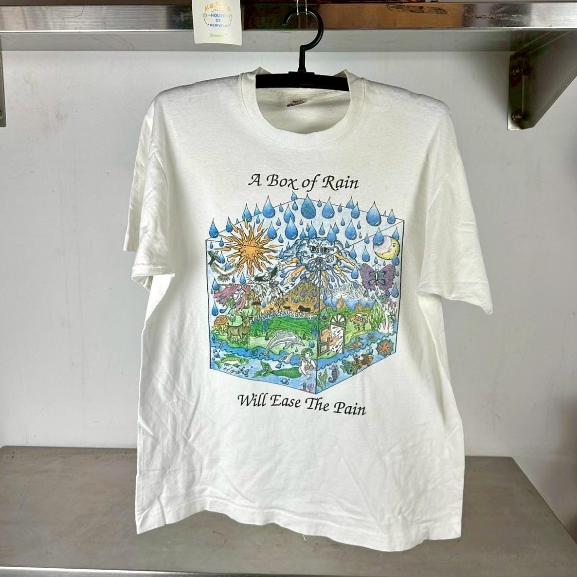 Vintage 90s Grateful Dead A box of Rain Rock Band Large Single Stitch T shirt Vintage Grateful Dead Vintage Band tees Band tshirts Graphic Tee – Bold Style · Perfect For Daily Wear