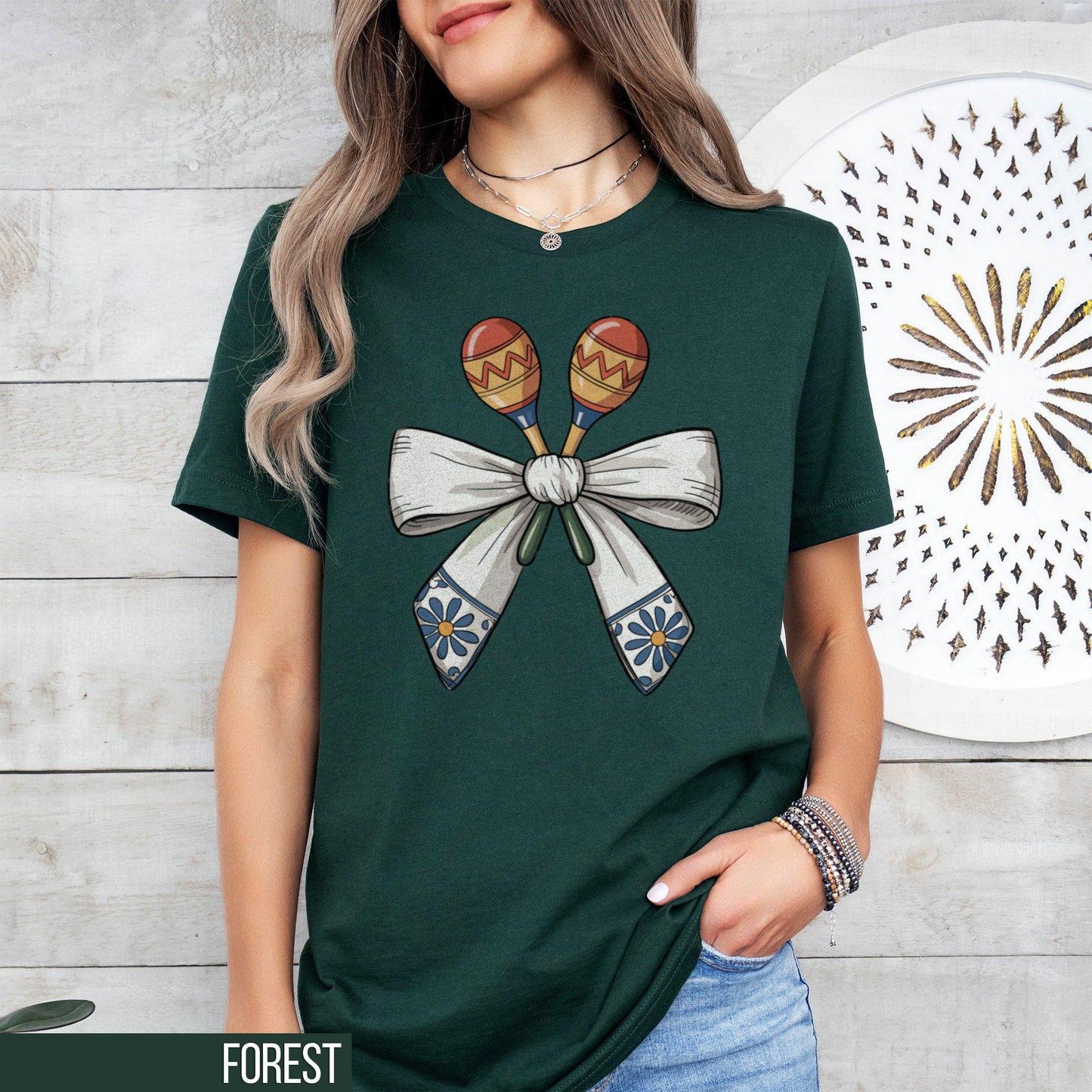 Cinco de Mayo Shirt Mexican Fiesta Shirt Maracas TShirts Gift for Her Coquette Bow Mexico Shirt Mexican Party Cinco de Drinko Graphic Tee – Soft Feel · Great Gift For Fans