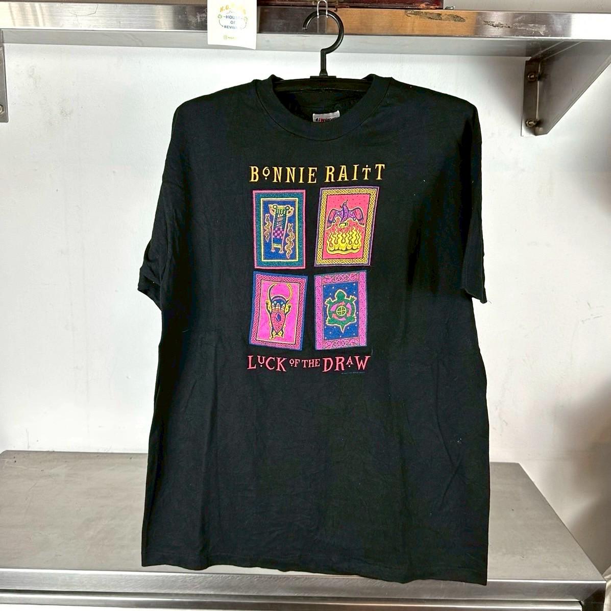 Vintage 1991 Bonnie Raitt Luck of the Draw World Tour Promo XL single stitch T shirt Vintage Band Tees Vintage Band Tshirts Graphic Tee – Cozy Vibes · Must-Have Style