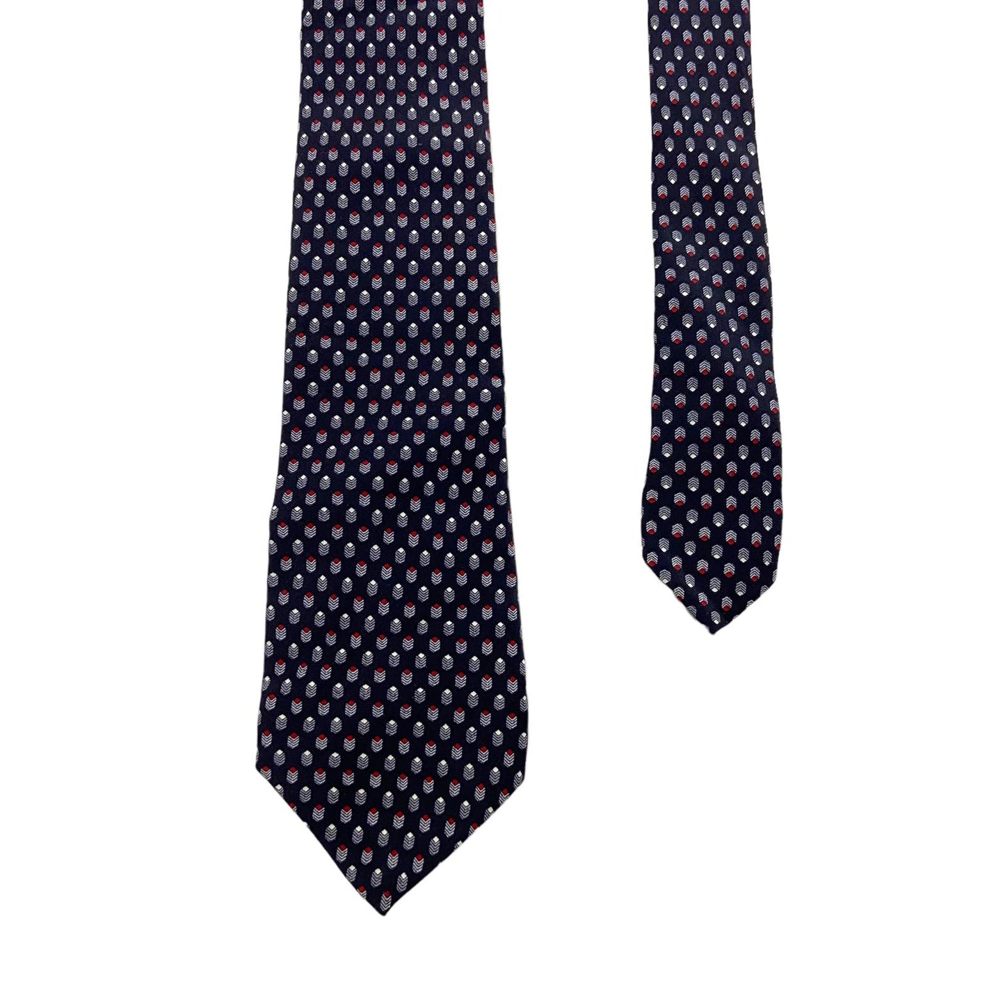 Ted Lapidus Silk Tie Vintage Mens Patterned Formal High End Designer Navy Blue Graphic Tee – Premium Graphic · High-Quality Print