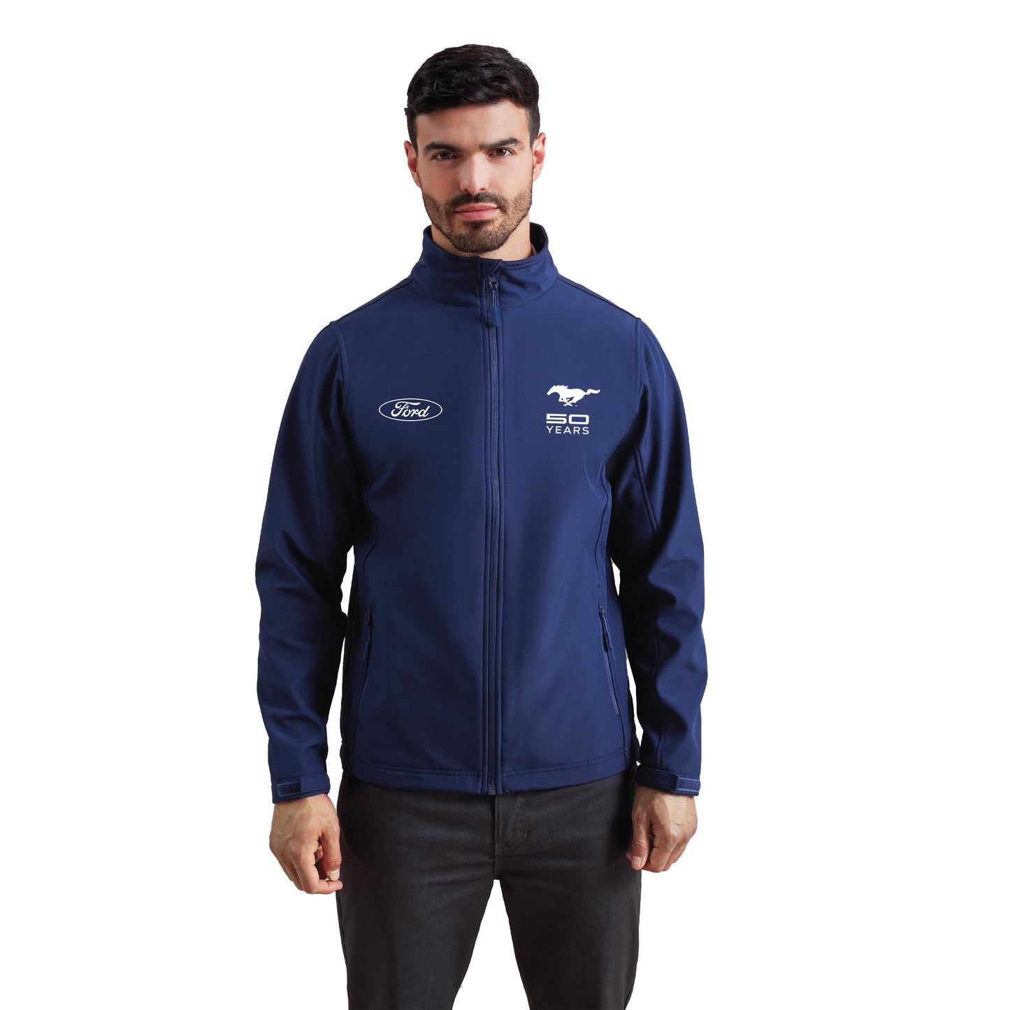 Ford Mustang 50 Years Jubilee Softshell Racing Jacket Graphic Tee – Cozy Vibes · Top Pick For Any Outfit