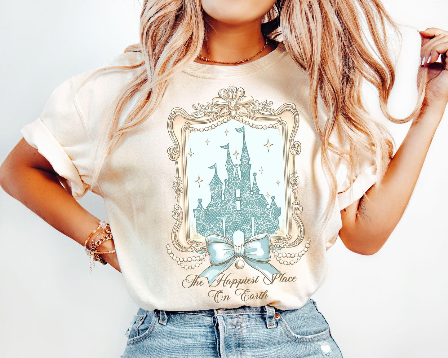Disney Coquette Magical Castle Shirt Happiest Place On Earth T Shirt Disney Trip Shirt Disney Family Matching Shirt Disney Birthday Gift Graphic Tee – Easygoing Wear · Perfect For Daily Wear