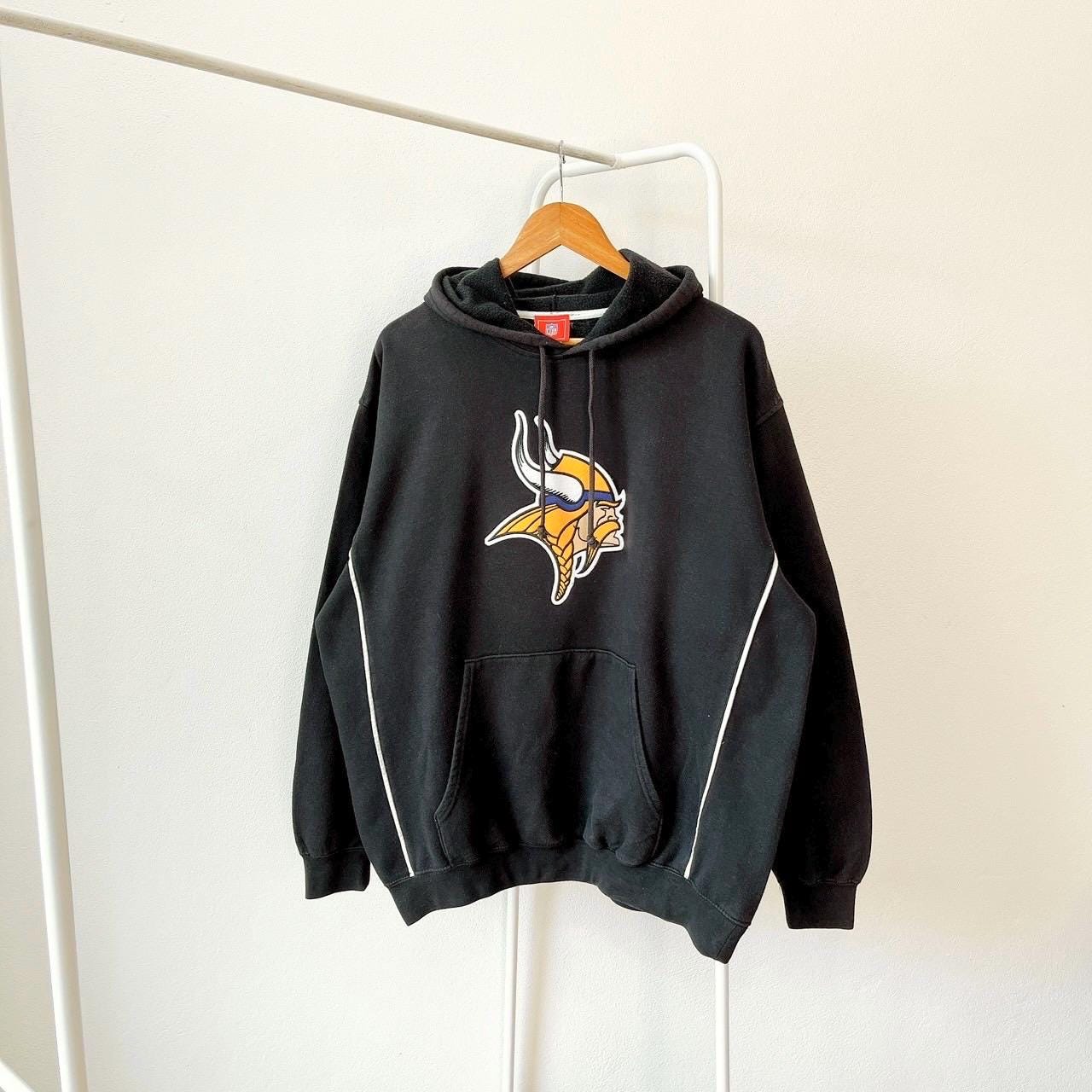 Vintage 00s Minnesota Vikings NFL vintage NFL black hoodie L Hoodie – Premium Graphic · Perfect For Daily Wear