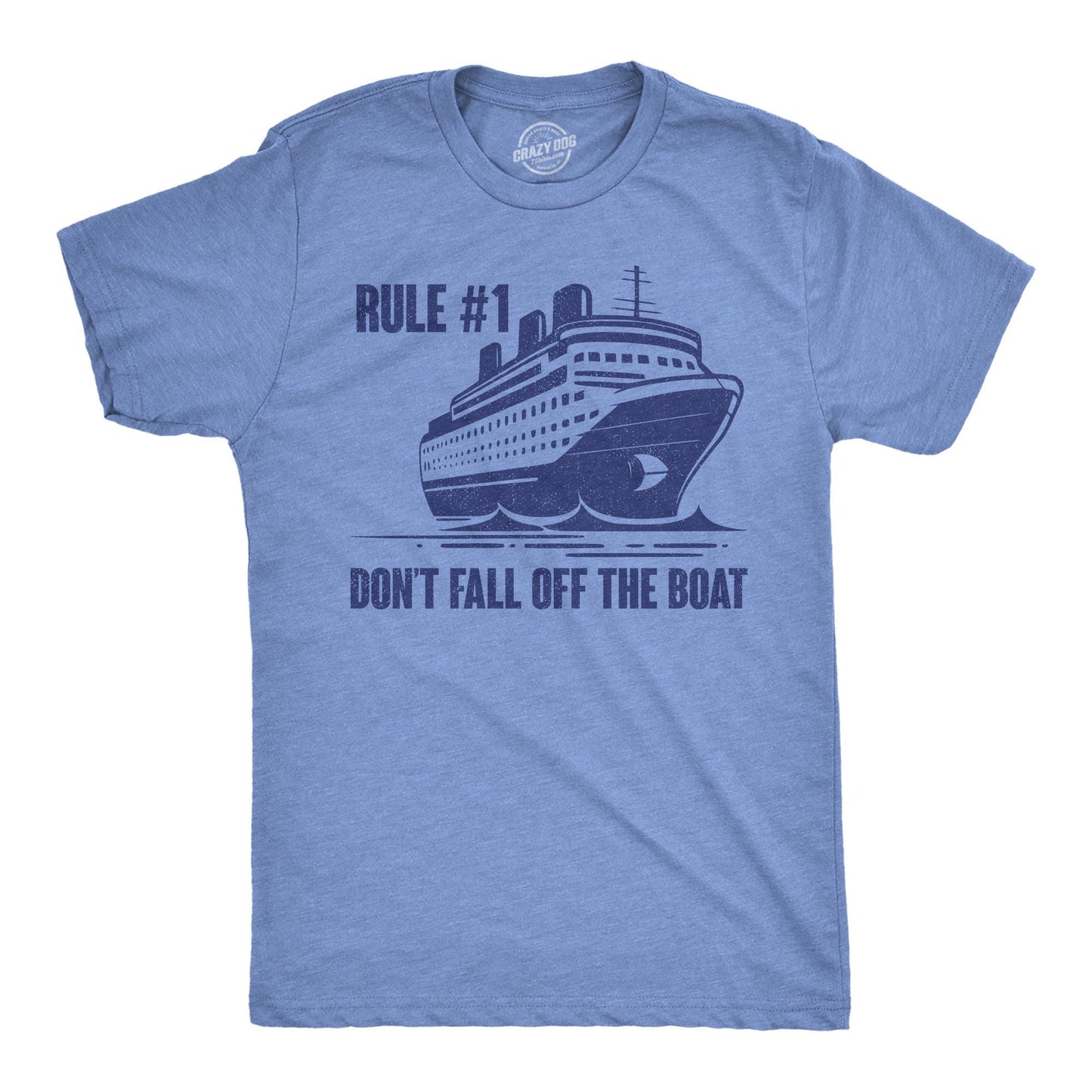 Rule 1 Don39t Fall Off The Boat Sarcastic Shirt Funny Nautical Shirt Yachting Shirt Family Vacation Cruise Shirts Boating Shirts Graphic Tee – Premium Graphic · Great Gift For Fans