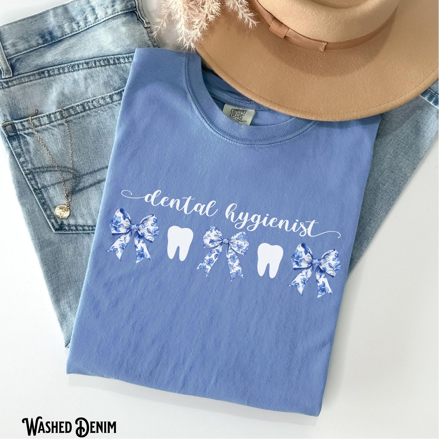 Dental Hygienist Shirt Dental Hygiene Tee RDH T Shirt Dentist Office Teeth Coquette Tshirt Bow Graduation Gift Graphic Tee – Fan Favorite · Top Pick For Any Outfit