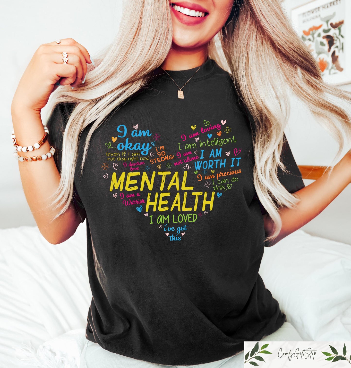 Mental Health Heart Shirt Retro Comfort Social Worker T shirt Mental Health Sweatshirt Inspirational Women Gift Positive Teacher Tee Sweatshirt – Easygoing Wear · Top Pick For Any Outfit