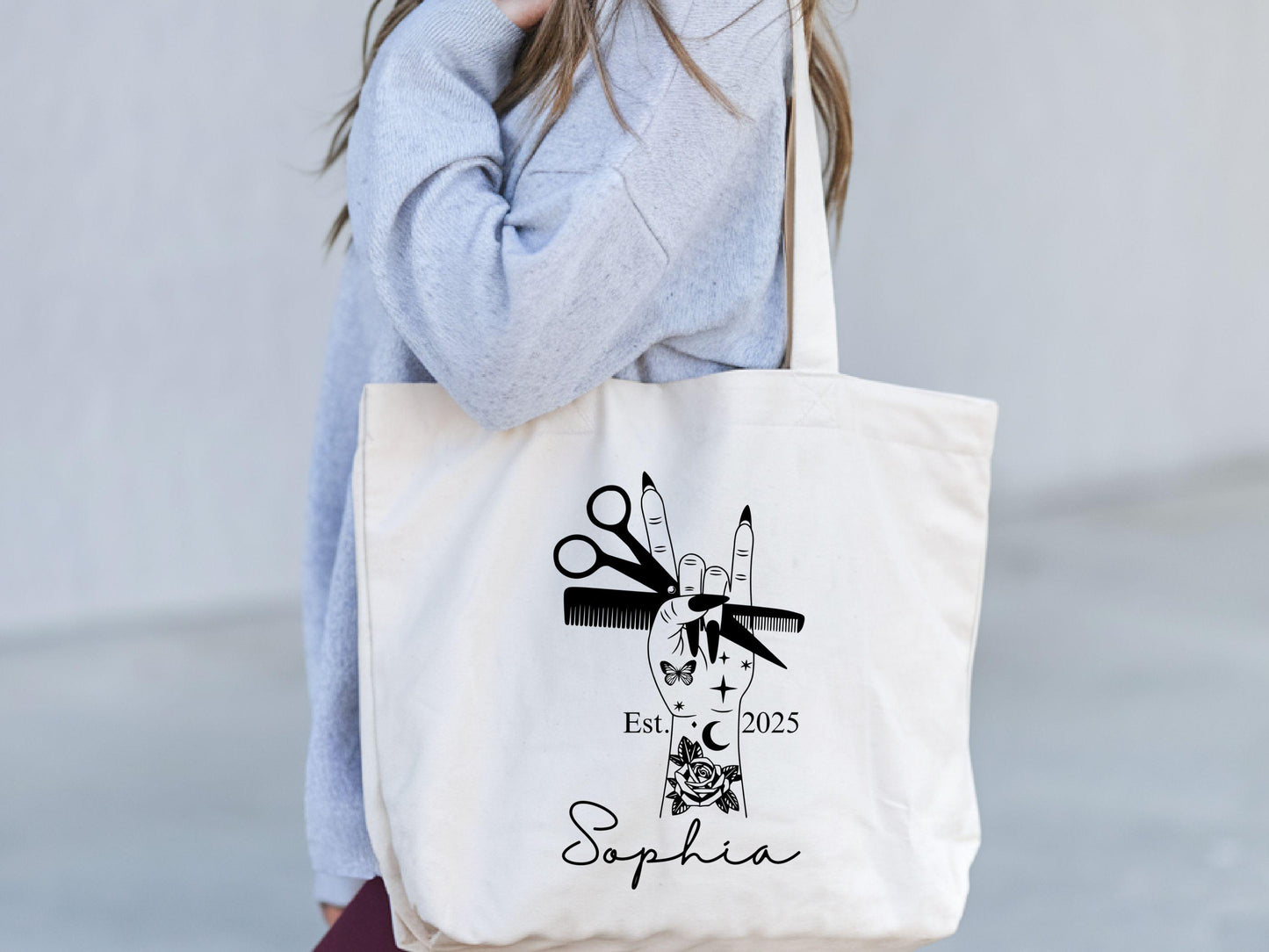 Personalized Hair Stylist Tote Bag Hairstylist Gift Hairdresser Bag Hairdresser Gift Hair Dresser Gift Beautician Bag Hair Hustler Bag Tote Bag – Bold Style · Perfect For Daily Wear