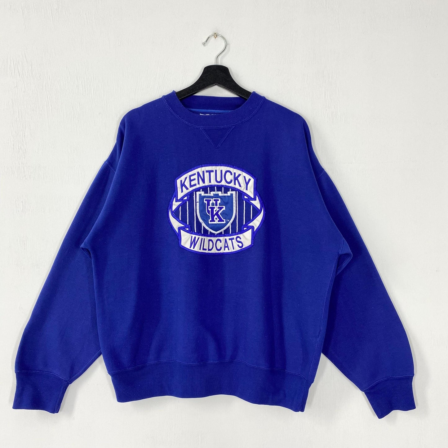 Vintage 90s University Kentucky Sweatshirt University Kentucky Crewneck Kentucky Sweater Pullover Kentucky Wildcats Embroidered Logo Large Sweatshirt – Premium Graphic · Top Pick For Any Outfit