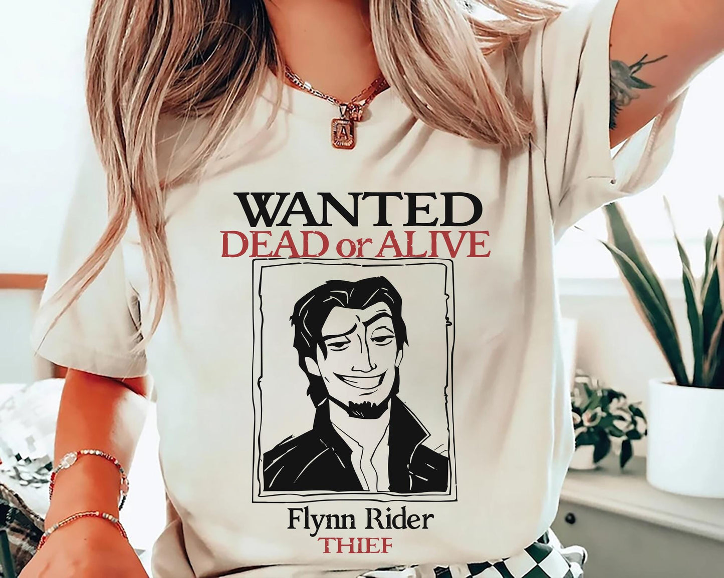 Disney Tangled Flynn Rider Wanted Shirt Vintage Thief Tee Funny Tangled Tshirt Disney World Magic Kingdom Family Vacation Tee Graphic Tee – Warm & Stylish · Top Pick For Any Outfit