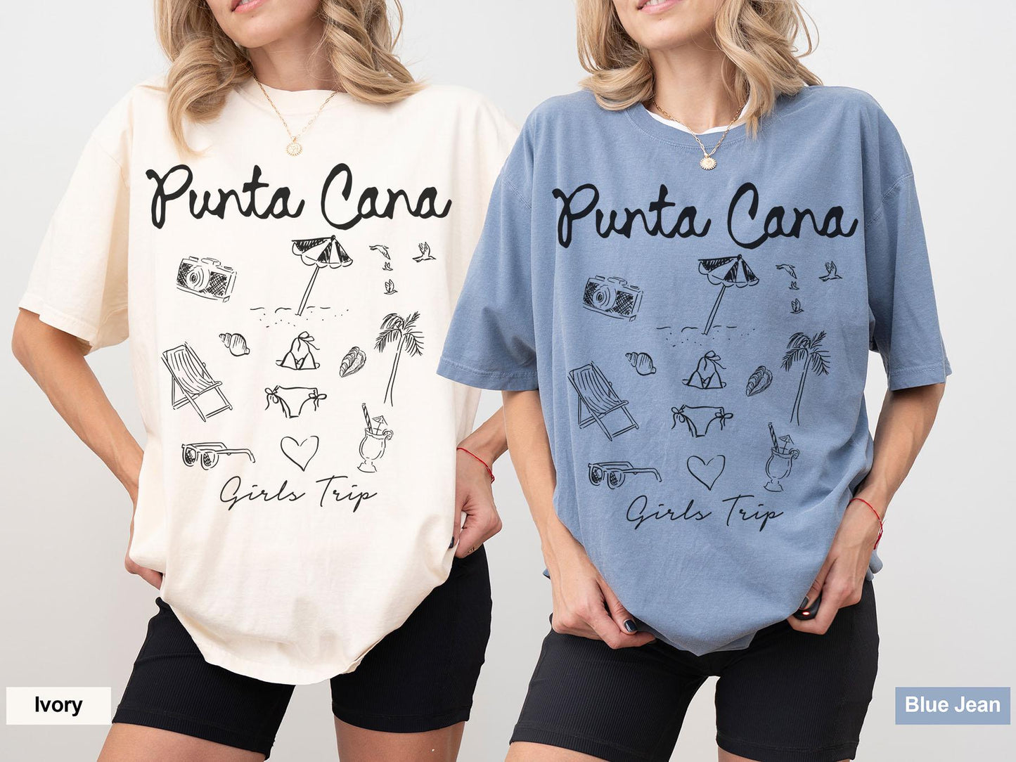 Punta Cana Dominican Republic Shirt Girls Trip Gifts for Her Comfort Colors Vacation Tshirt Matching Shirts Girls Trip Friends Tee Graphic Tee – Aesthetic Look · Perfect For Daily Wear