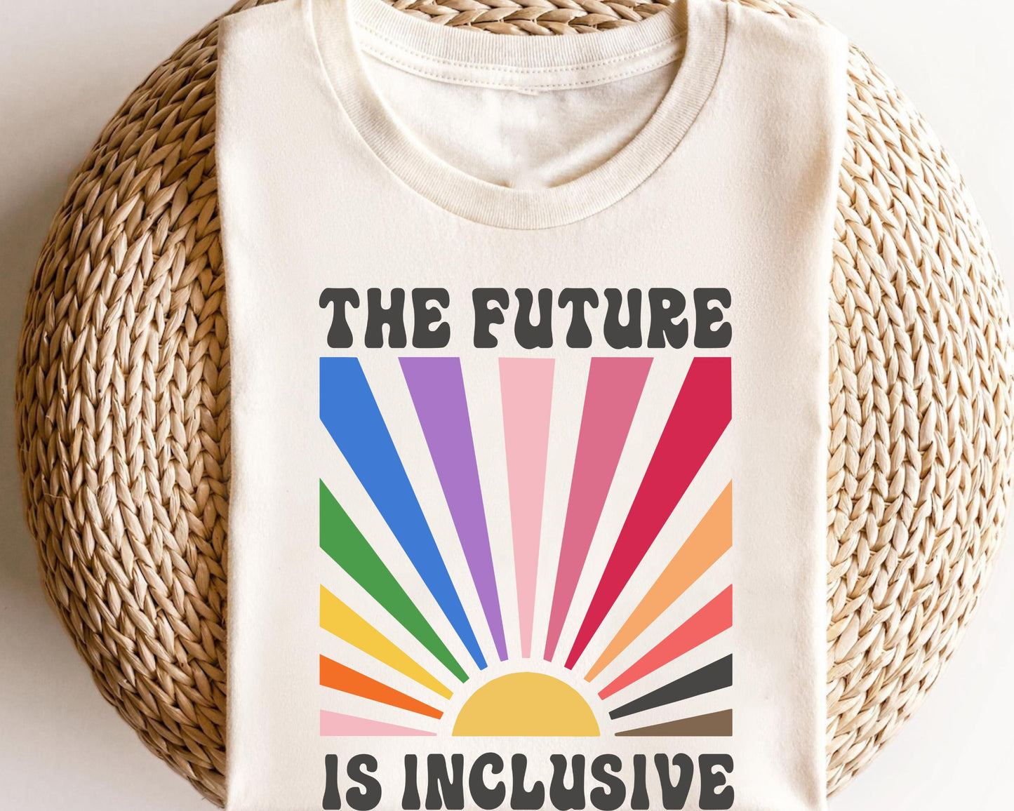The Future is Inclusive Shirt Rainbow Pride Tee LGBTQ Gift Gay Pride TShirt Gay Pride Gift Shirt Graphic Tee – Soft Feel · Perfect For Daily Wear