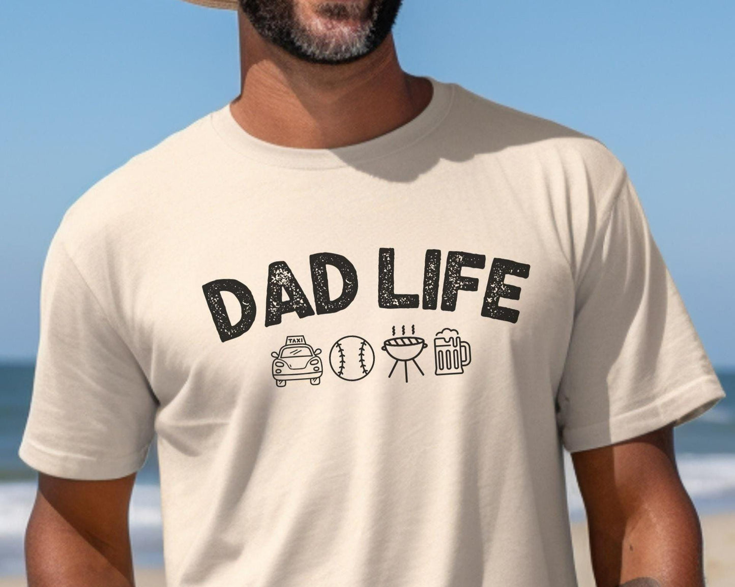 DAD LIFE Shirt Funny Dad Tshirt for Taxi Driver Grill Beer Sports Dad Tee Fathers Day Gift from Kids or Wife Dad Slogan Shirt Graphic Tee – Premium Graphic · Top Pick For Any Outfit