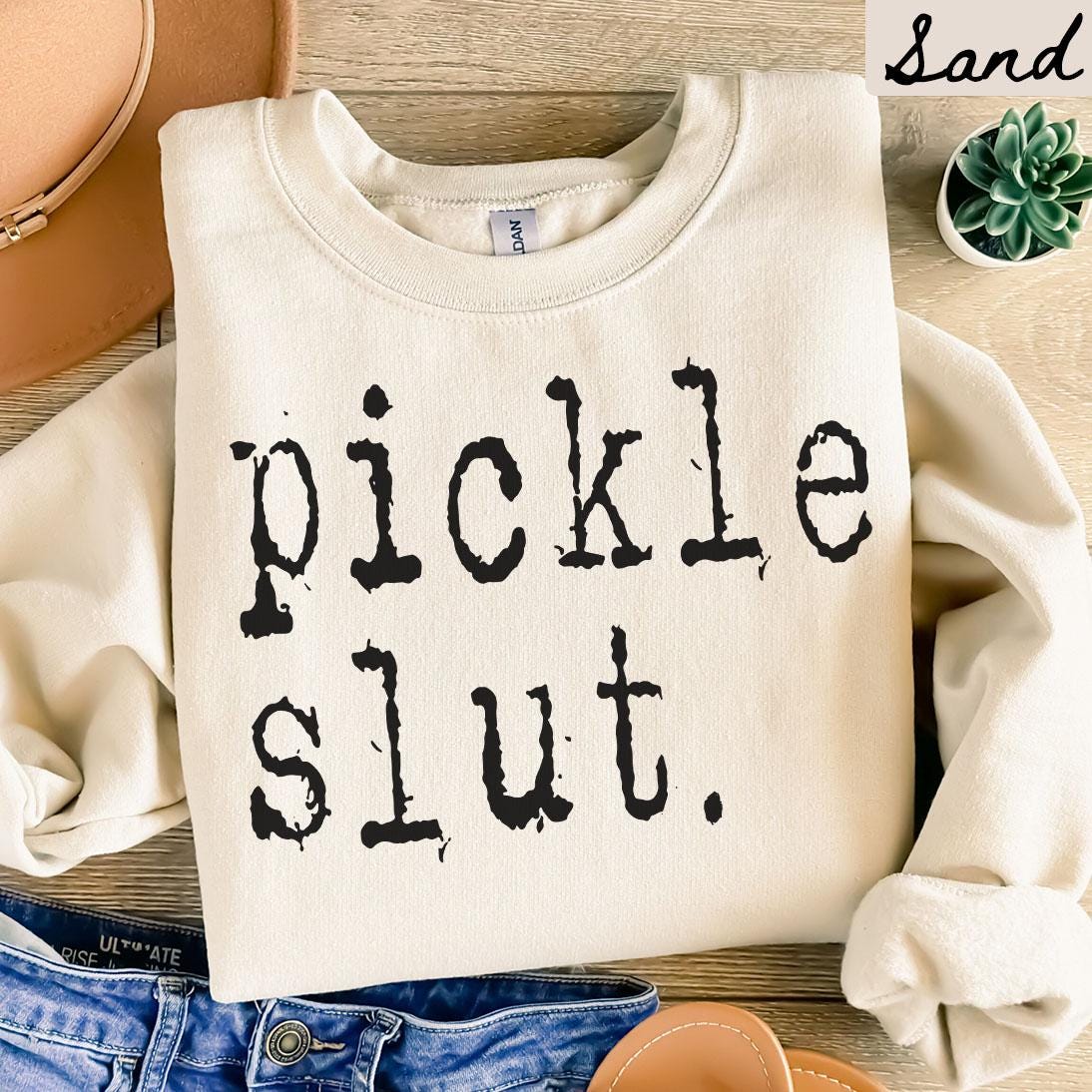 Pickle Slut Sweatshirt Pickle Gifts Pickle Crewneck Funny Pickle Shirts Sweatshirt – Bold Style · High-Quality Print