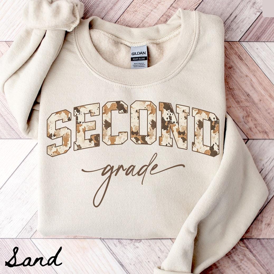 Second Grade Team Sweatshirt Teacher Sweatshirt 2nd Grade Crewneck Back to School Tee Second Grade Department Gifts Crew Squad Sweatshirt – Bold Style · Must-Have Style