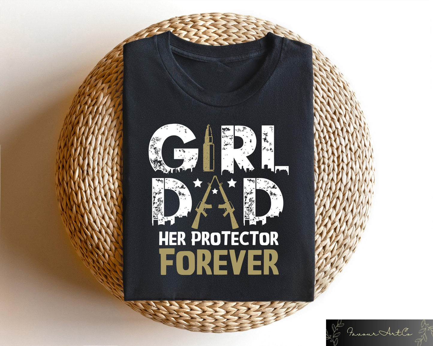 Girl Dad Her Protector Forever Shirt Retro Comfort Firearm Dad T shirt Father39s Day Sweatshirt Gun Lover Dad Gift Father39s Day Crewneck Sweatshirt – Warm & Stylish · High-Quality Print