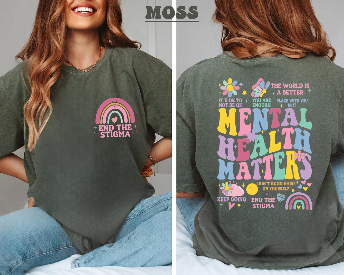Mental Health Matters Shirt Women Inspirational Shirt Mental Health Shirt Anxiety Shirt Recreational Therapy Shirt Women Mental Health Graphic Tee – Bold Style · Perfect For Daily Wear
