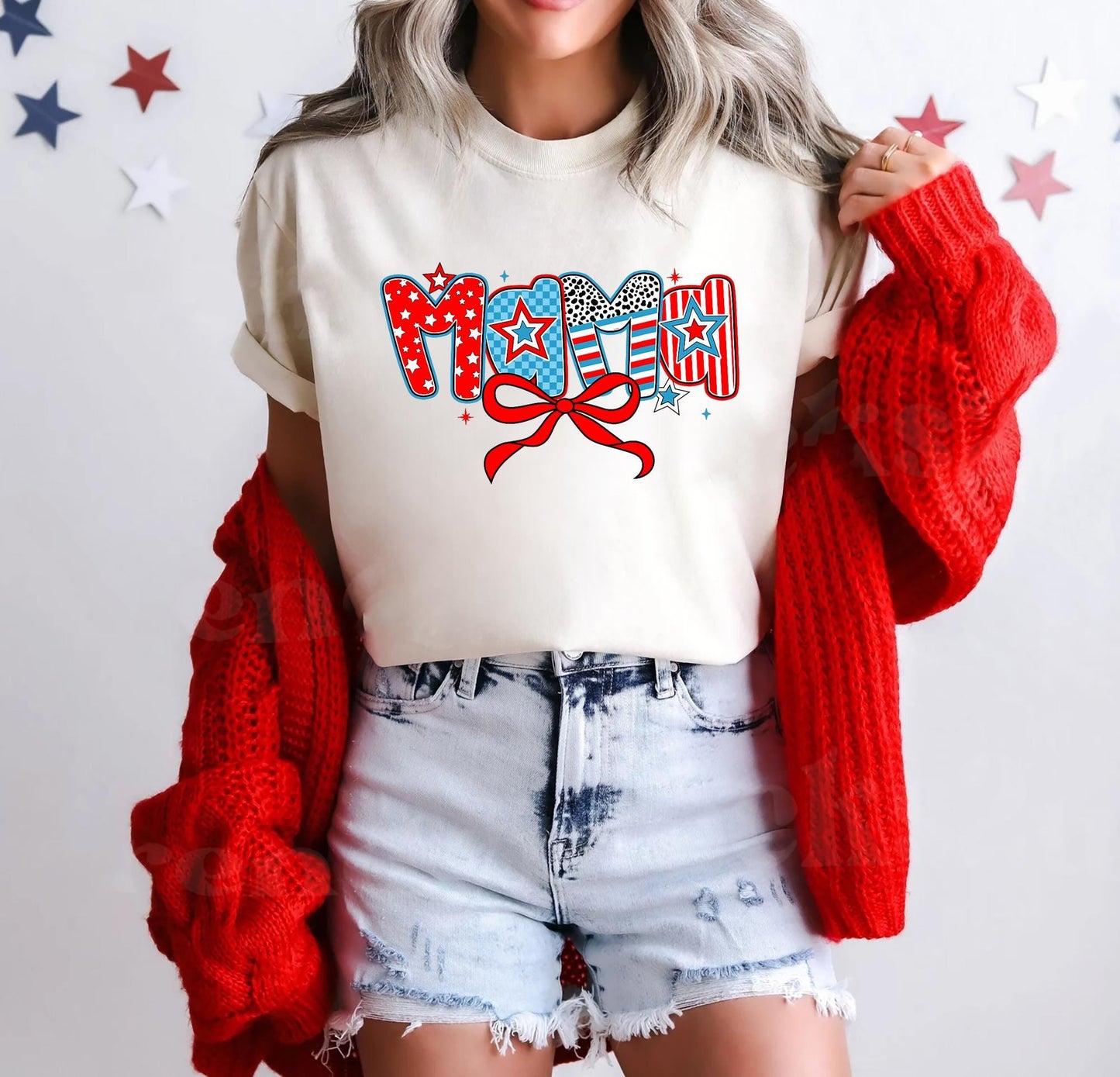 Patriotic Mama T Shirt Mothers Day Gift for Her USA Flag Stars And Stripes 4th Of July Mom Gift American Flag Mama Crewneck Shirt Graphic Tee – Feel-Good Design · Must-Have Style