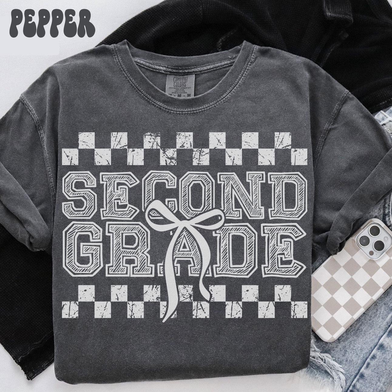 Second Grade Comfort Colors Shirt Teacher Tee 2nd Grade TShirt Back to School Second Grade Department Gifts Crew Squad Graphic Tee – Feel-Good Design · Trending Graphic Apparel