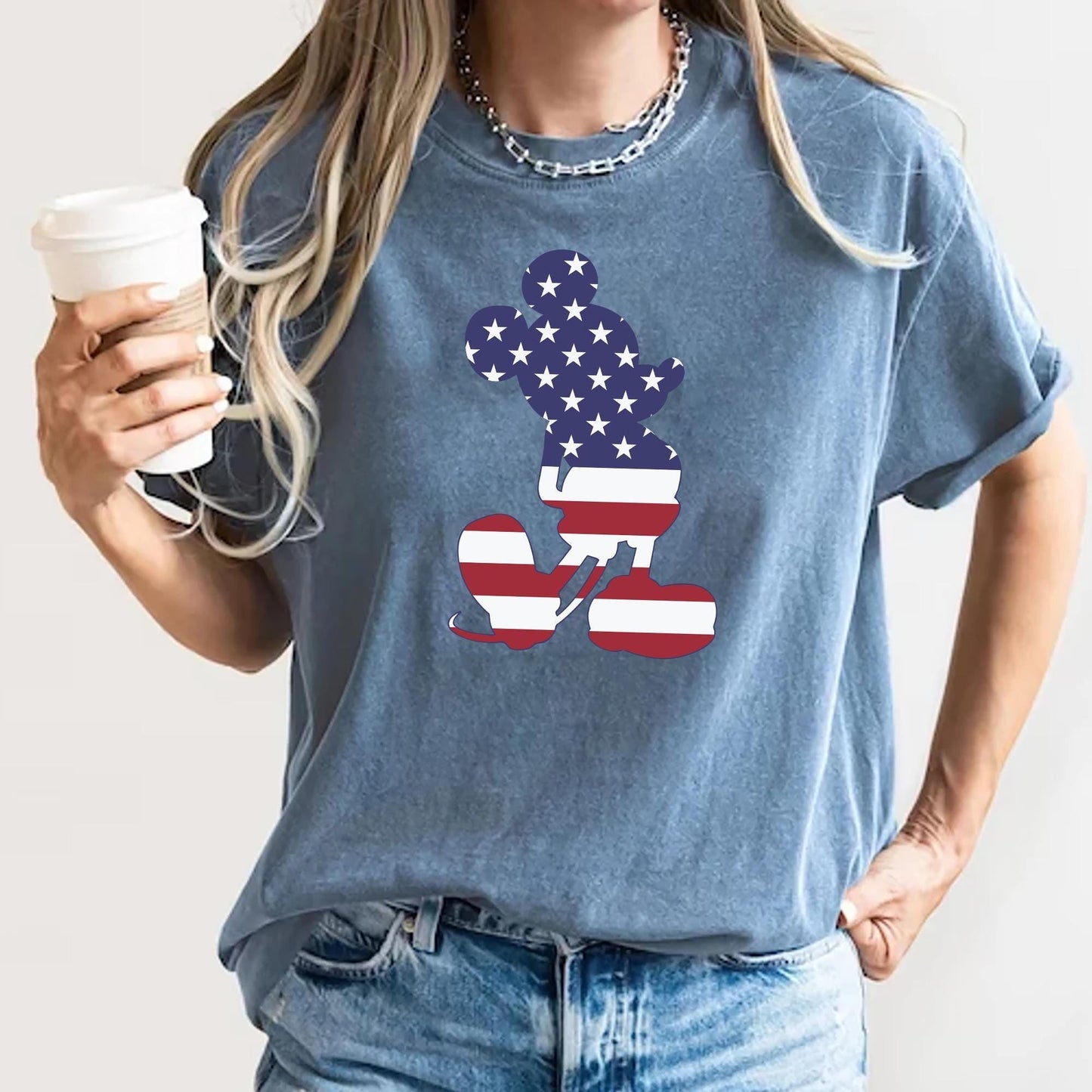 Mickey Mouse American Flag Shirt Disney 4th Of July Tee Patriotic Mickey USA Independence Day Shirt Red White and Blue Disney Vacation Shirt Graphic Tee – Premium Graphic · Trending Graphic Apparel