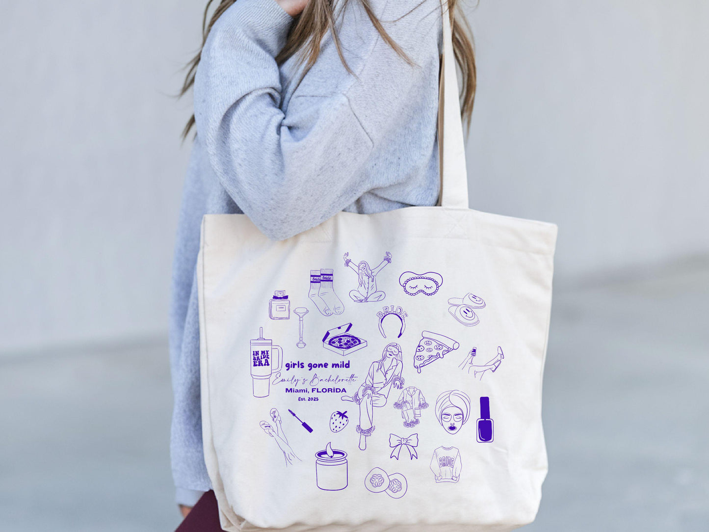 Girls Gone Mild Bachelorette Party Favor Tote Bag Spa Bachelorette Tote Personalized Spa Weekend Tote Bridesmaids Gifts for Bachelorette Tote Bag – Feel-Good Design · High-Quality Print