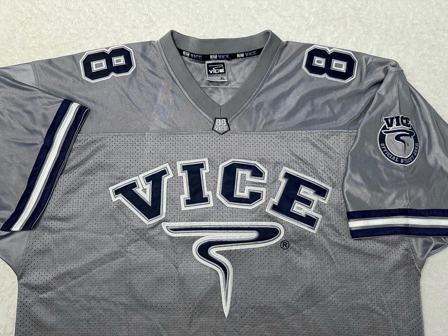 Vintage 90s Y2K Vice Urban Street Gear Streetwear Hip Hop Football Jersey XL NEW Jersey – Warm & Stylish · Perfect For Daily Wear