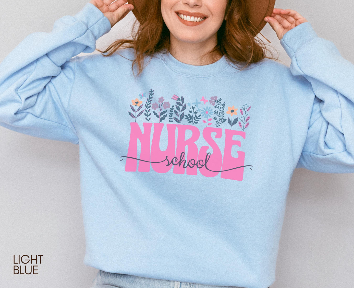 School Nurse Shirt Sweatshirt Floral Nurse Design Nursing Student Gift Future Nurse Tee Nurse Grad Gift Cute Nurse Shirt New Nurse Sweatshirt – Cozy Vibes · Must-Have Style