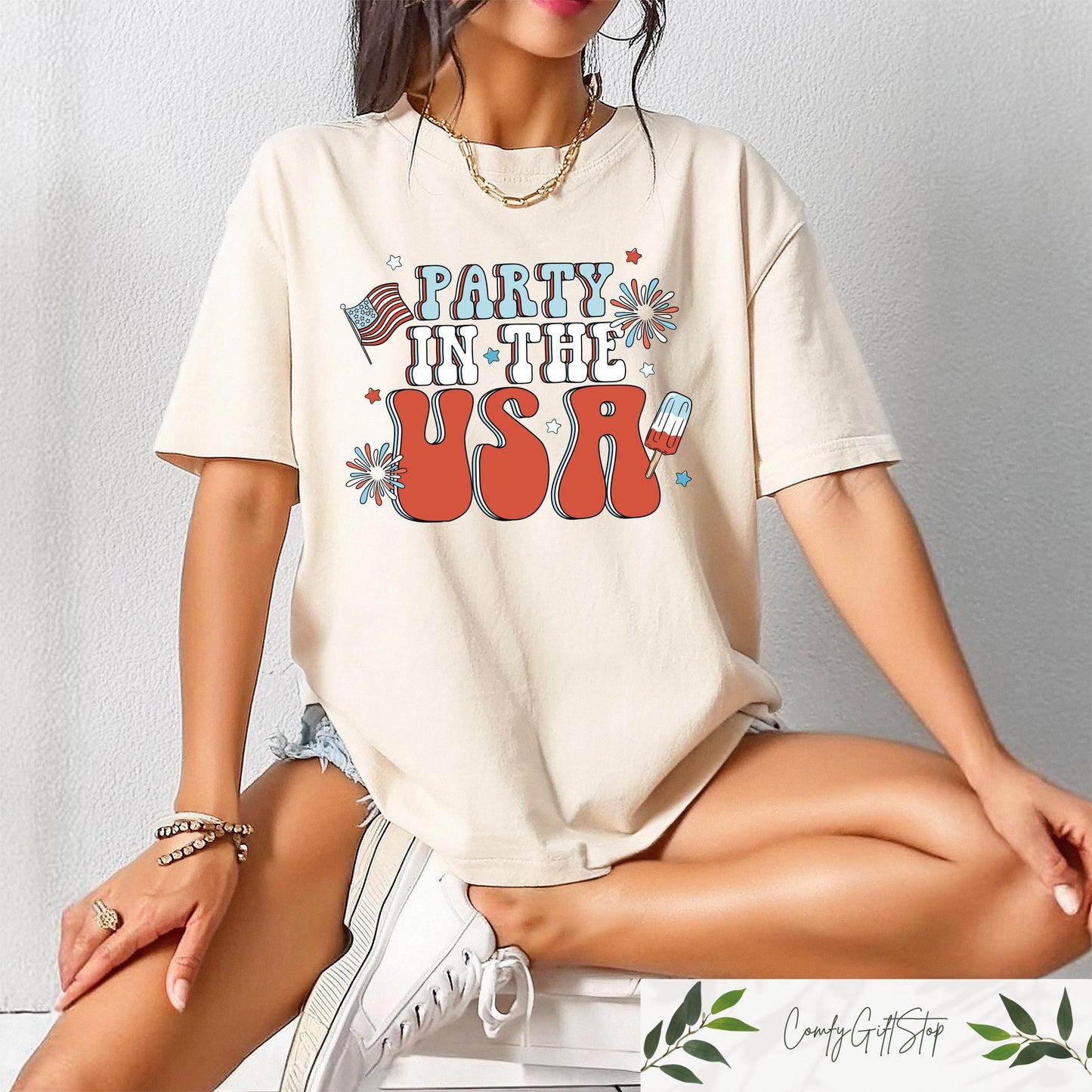 Retro Party In The USA Shirt 4th Of July T Shirt Patriotic Sweatshirt Fourth Of July Gift Independence Day Tee American Party Shirt Sweatshirt – Fan Favorite · Perfect For Daily Wear